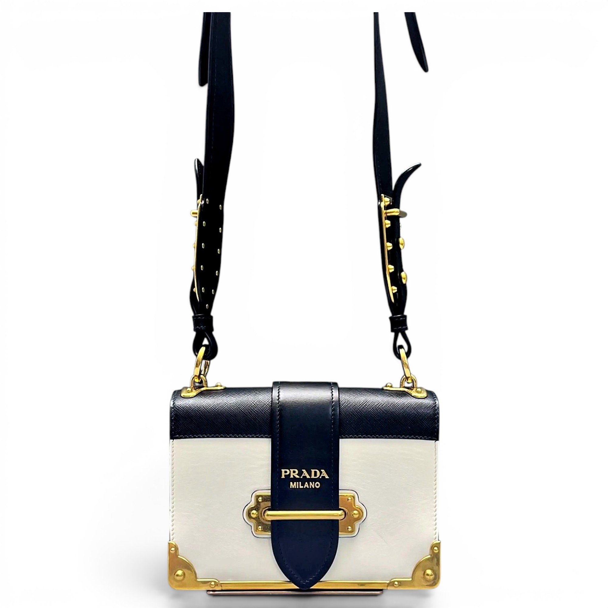 Cahier leather handbag