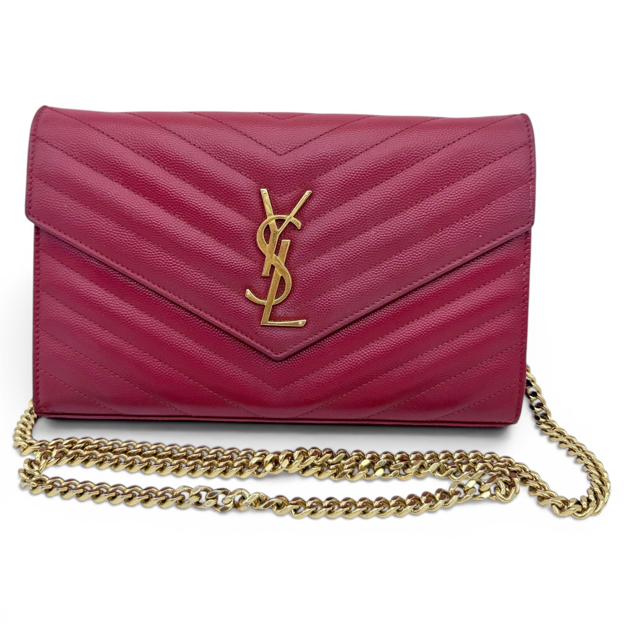 Envelope leather handbag