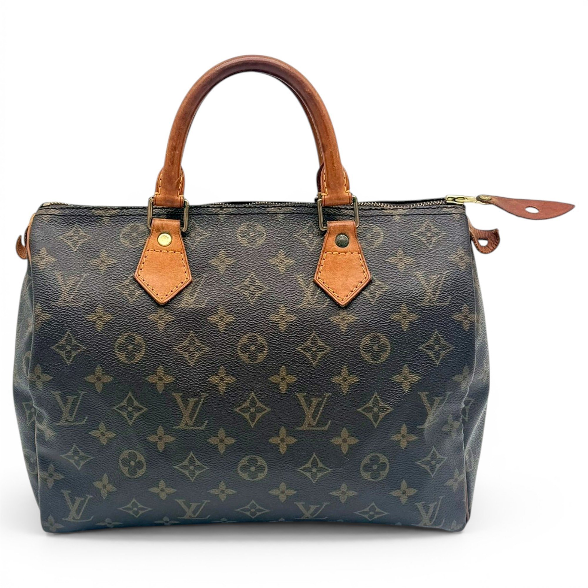 Speedy leather handbag