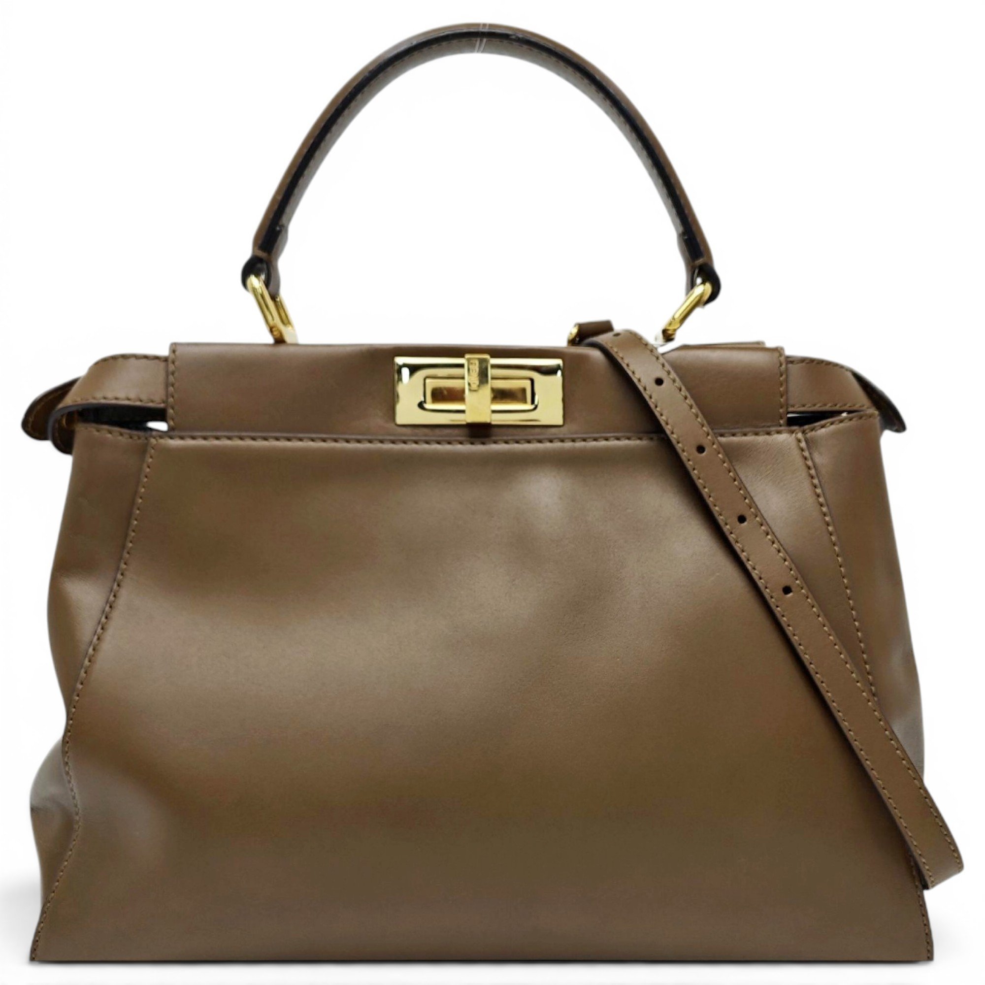 Peekaboo leather handbag