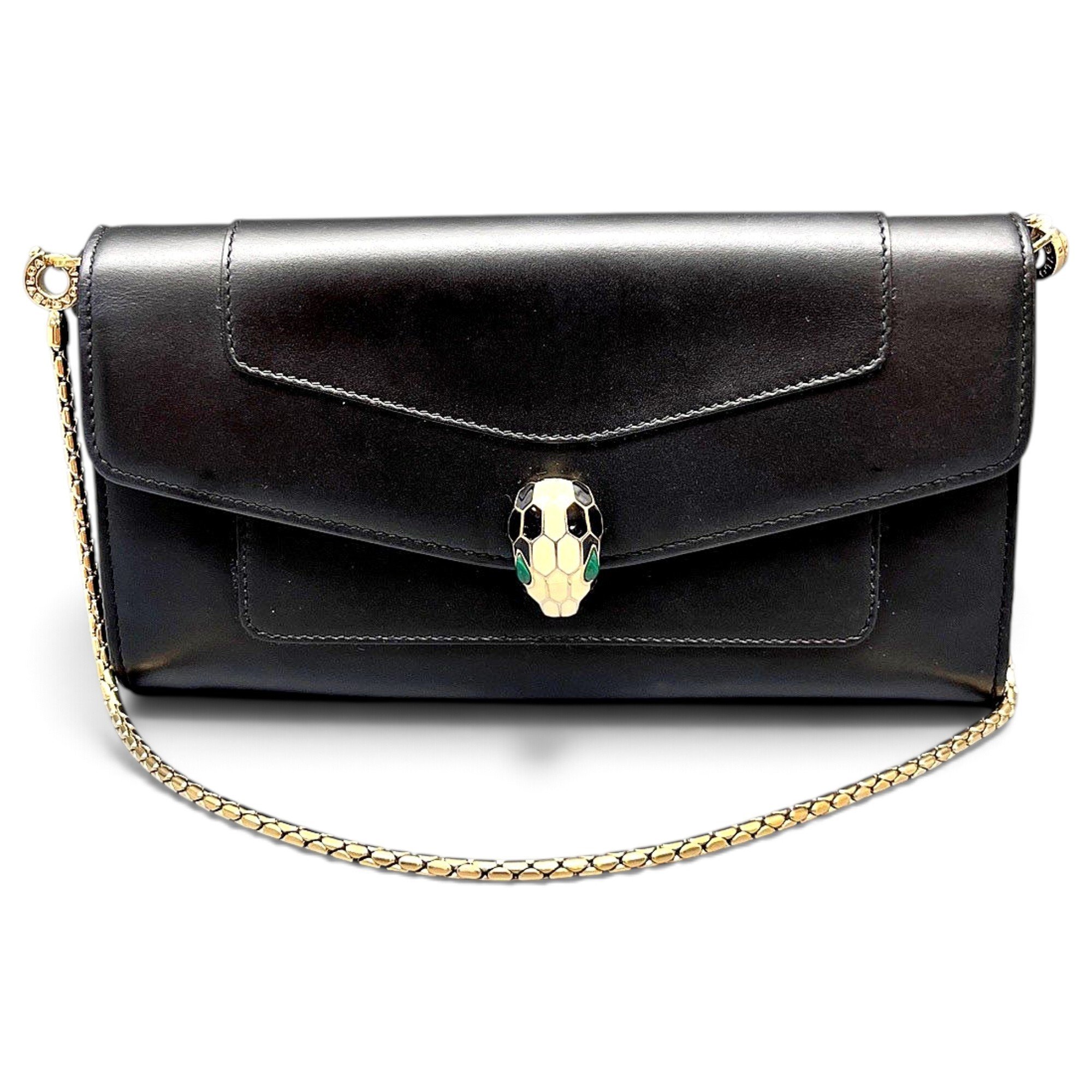 Bvlgari Serpenti leather handbag