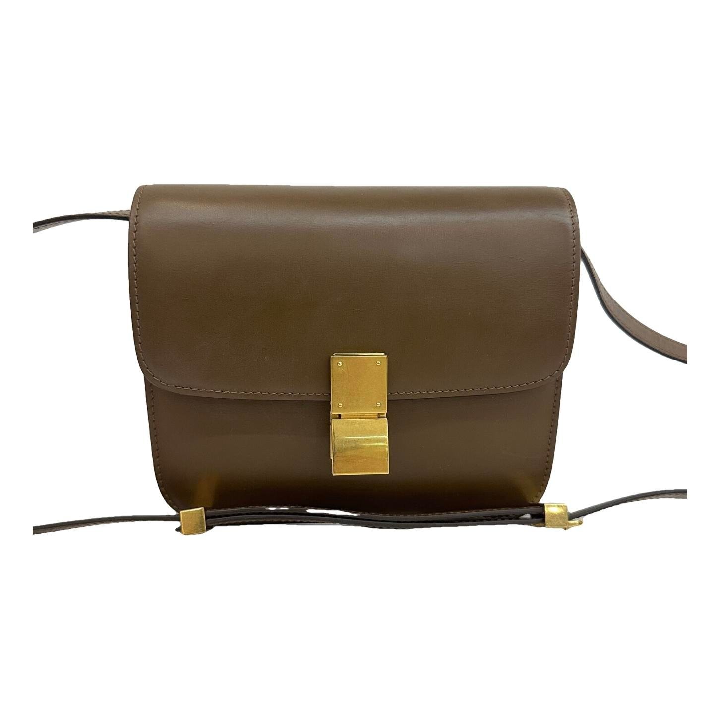Classic leather crossbody bag