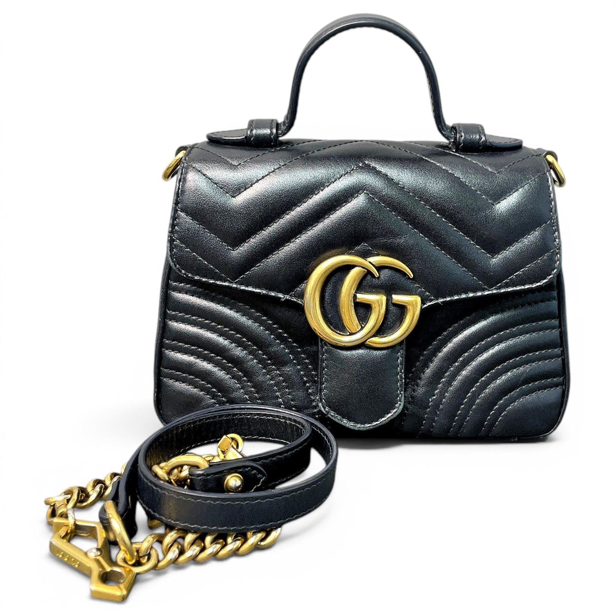 GG Marmont Flap leather handbag