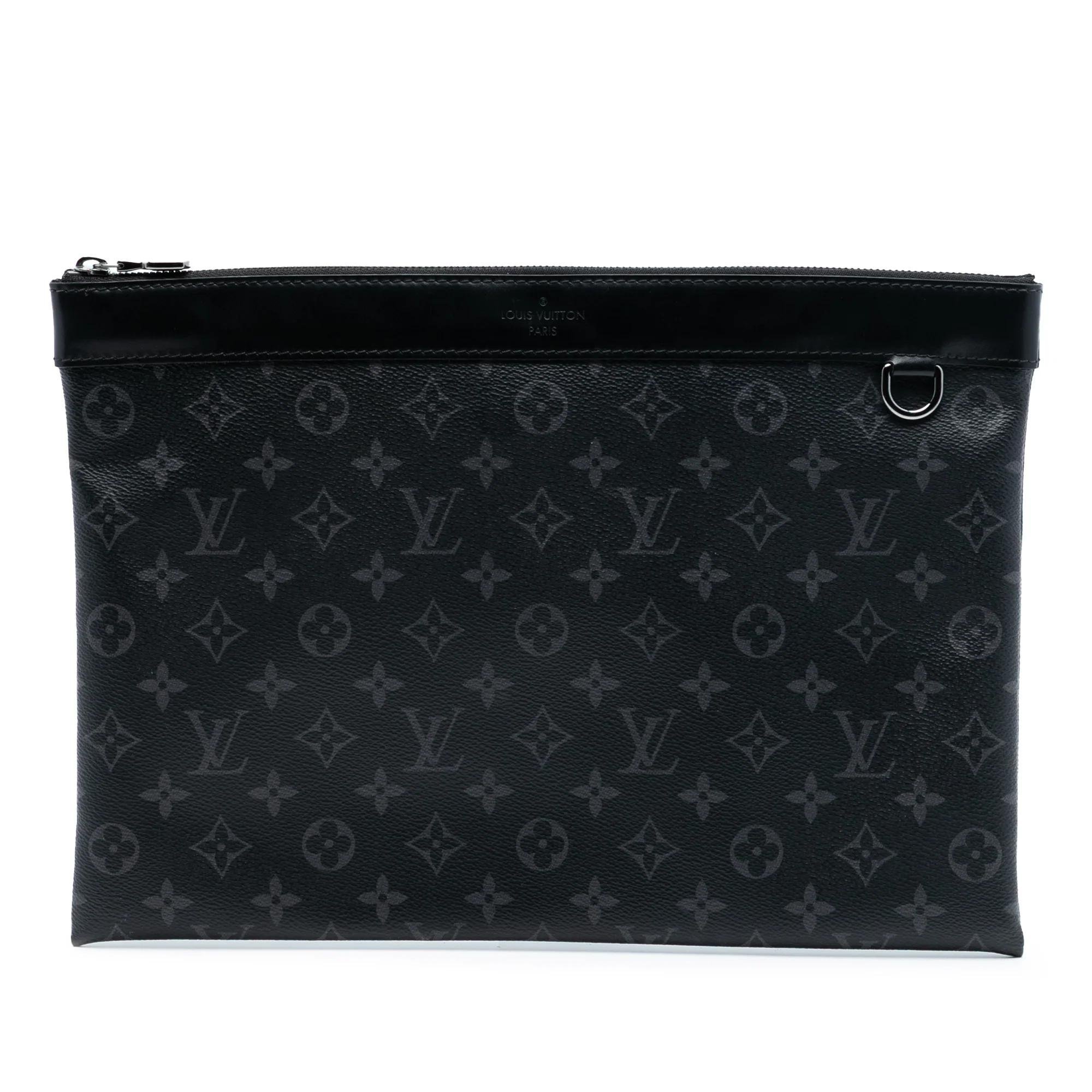 Leather clutch bag