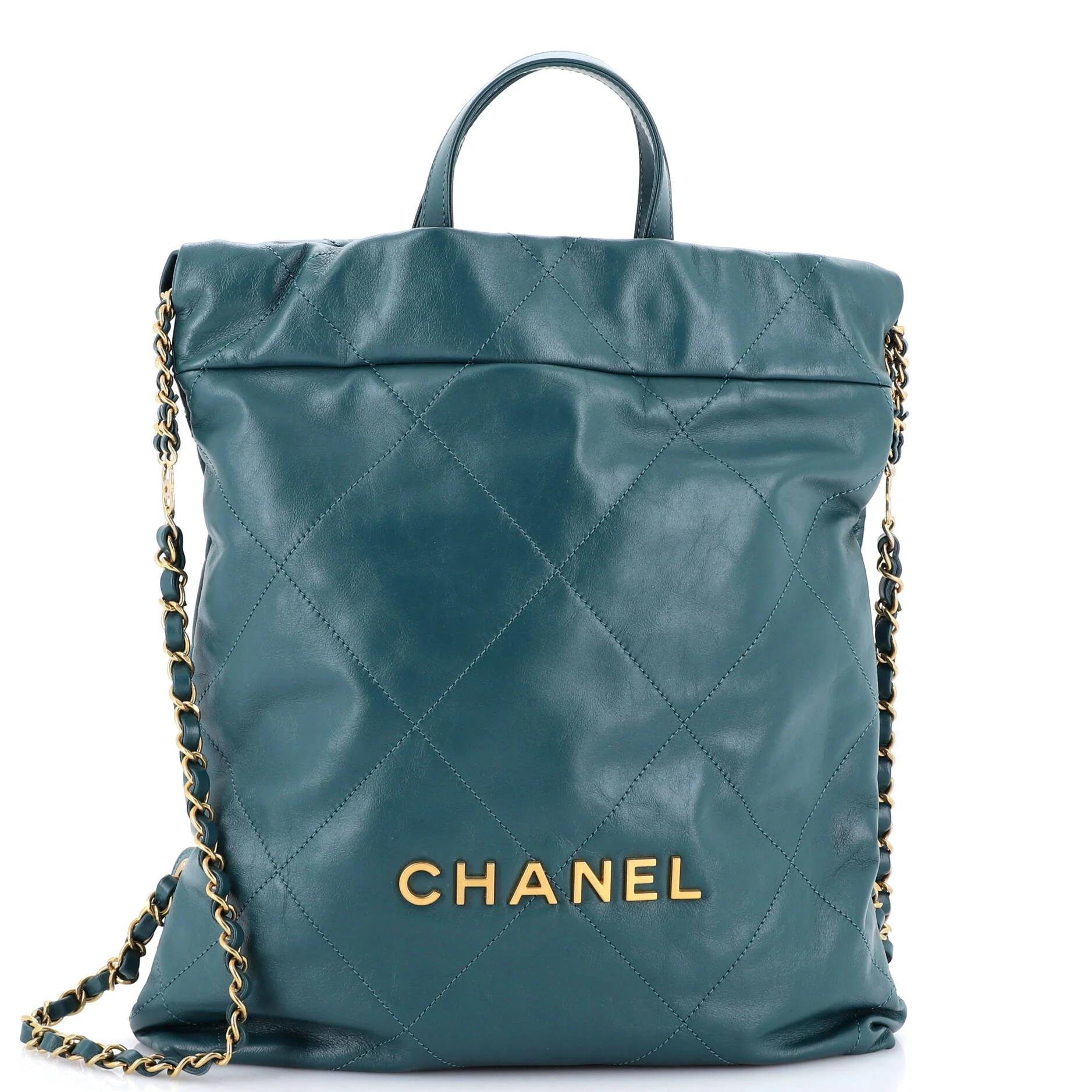 Leather backpack
