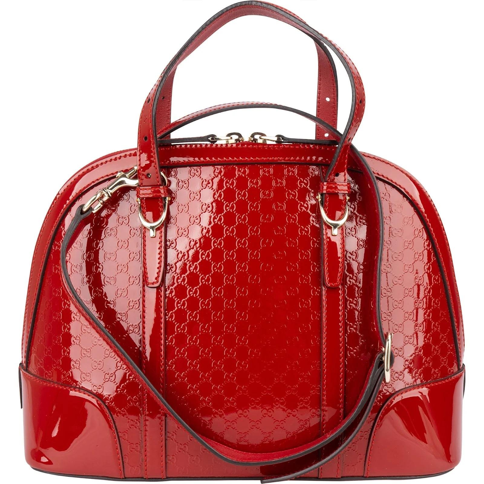 Dôme patent leather handbag