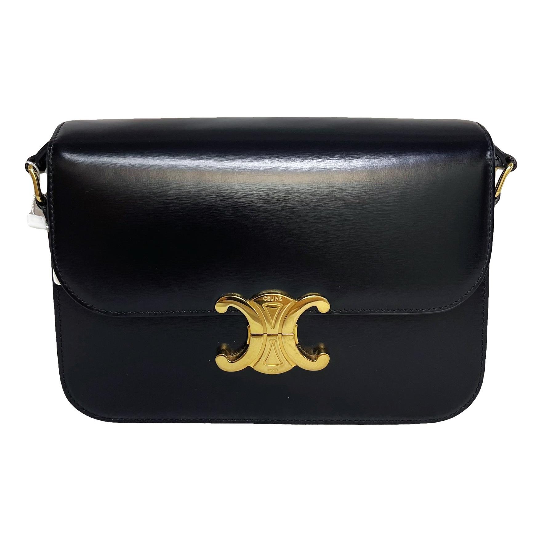 Triomphe leather handbag