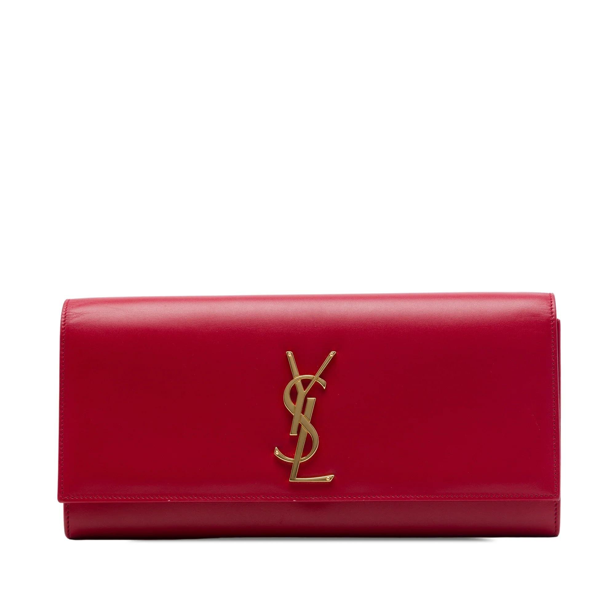 Cassandre leather clutch bag