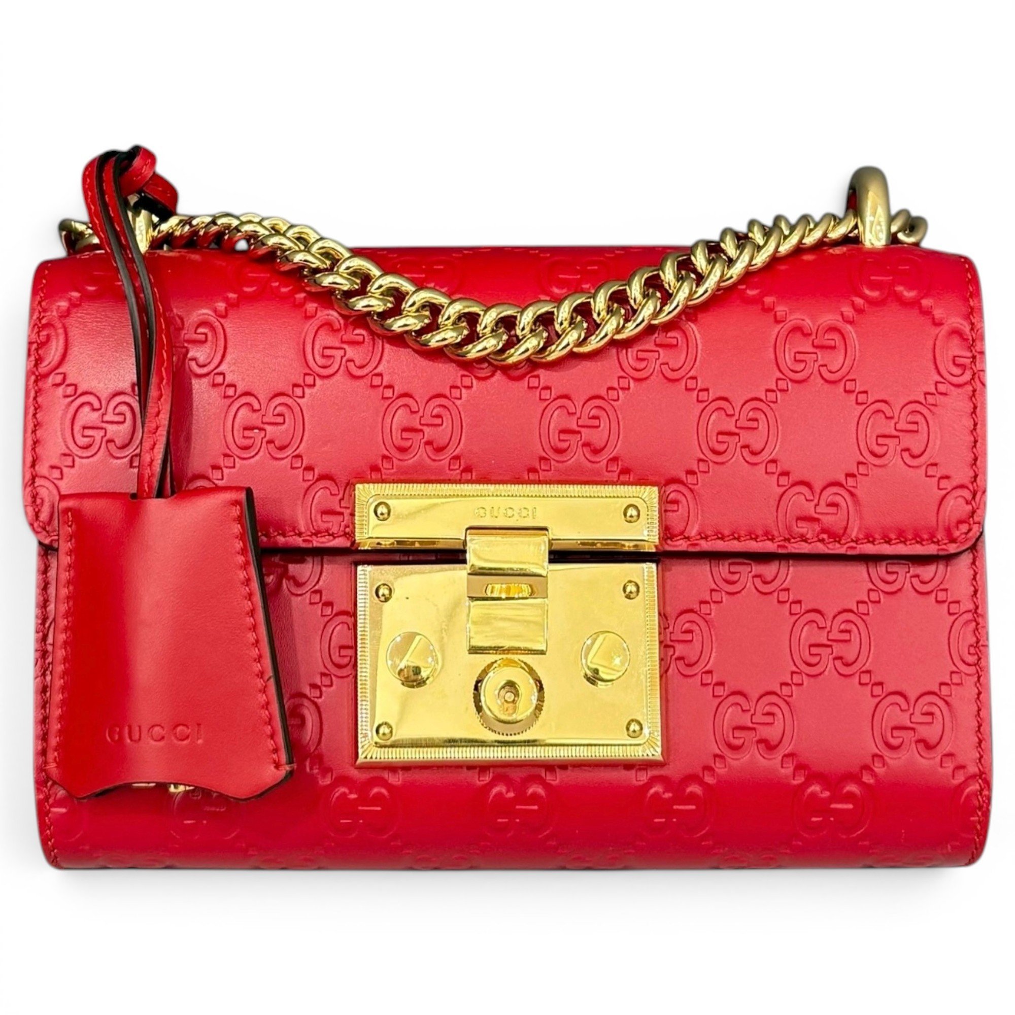 Padlock pony-style calfskin handbag