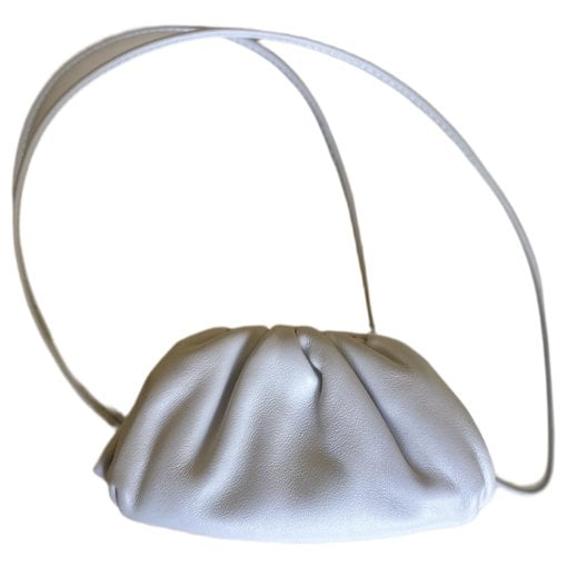 Pouch leather clutch bag