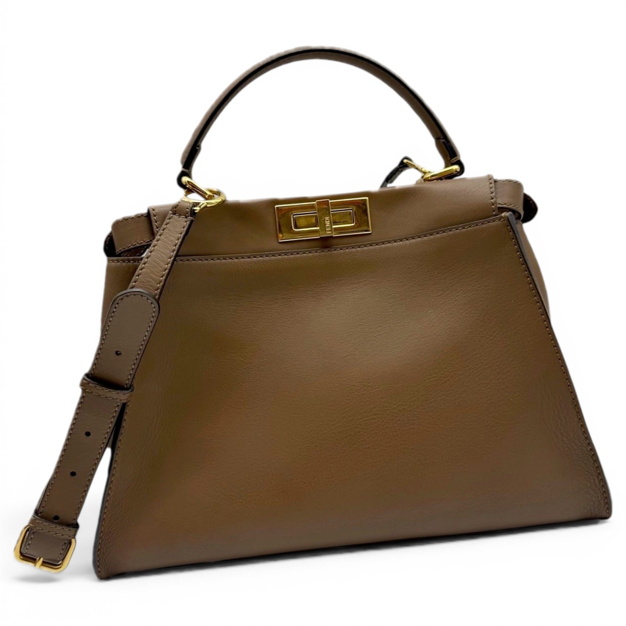 Peekaboo leather handbag