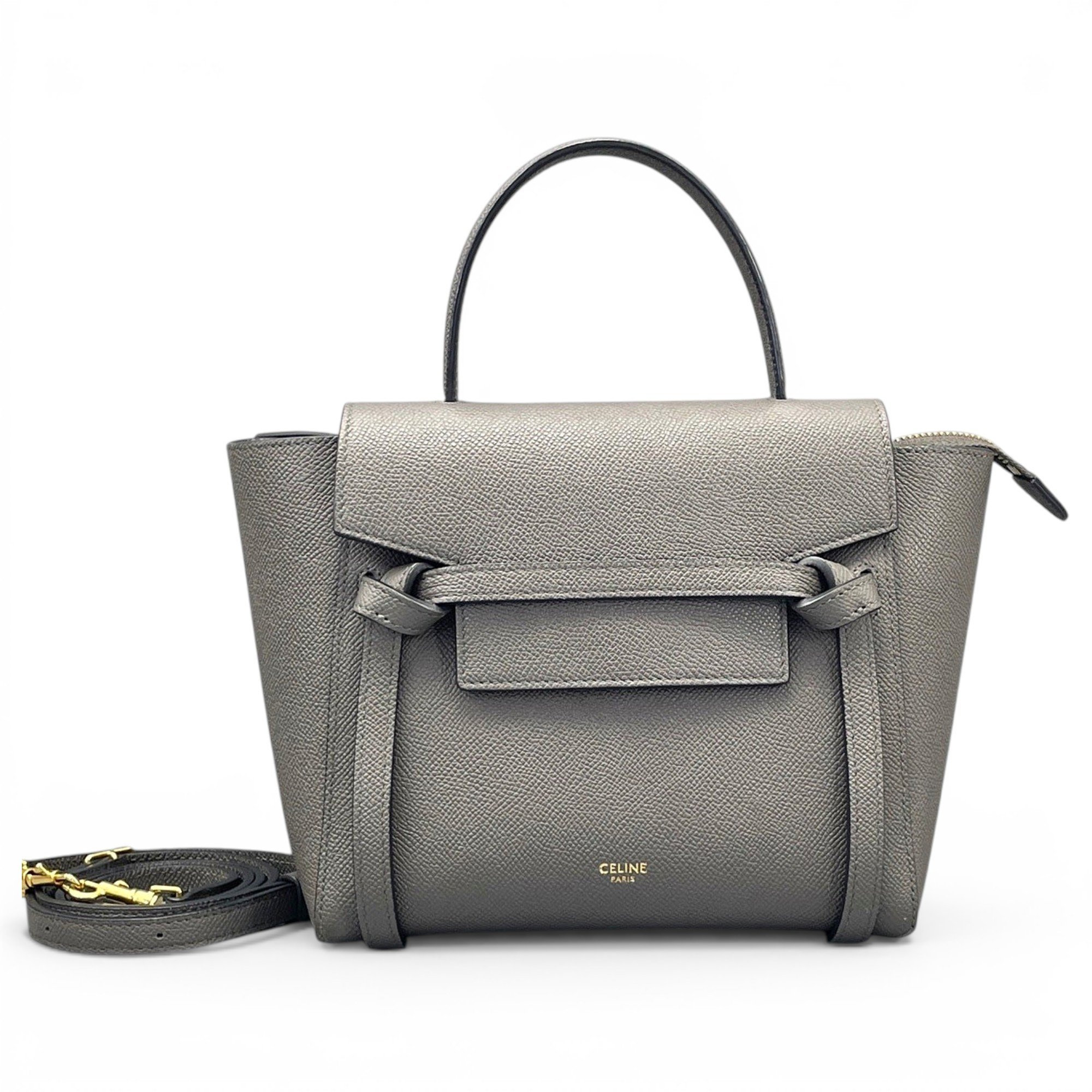 Belt leather handbag