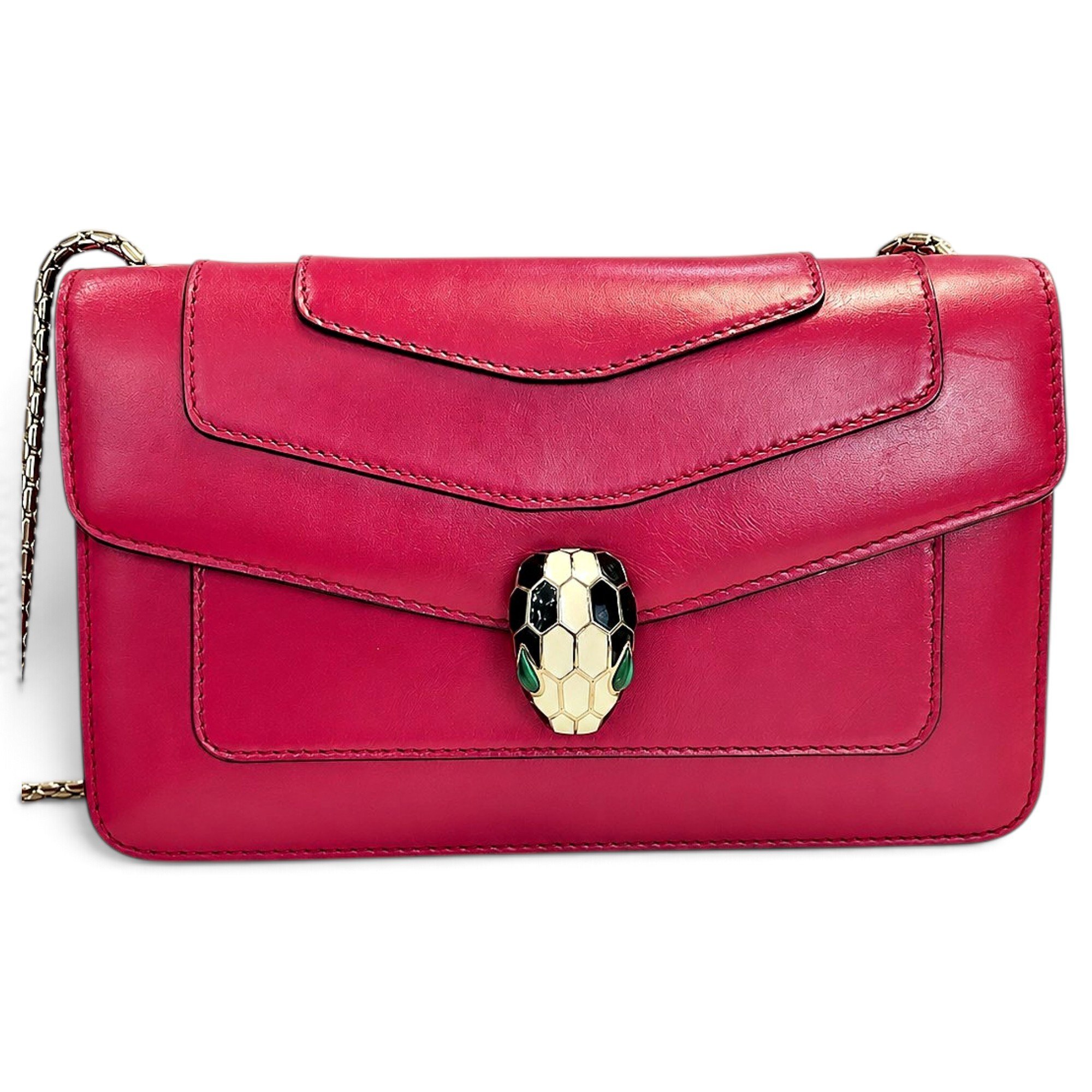 Bvlgari Serpenti leather handbag