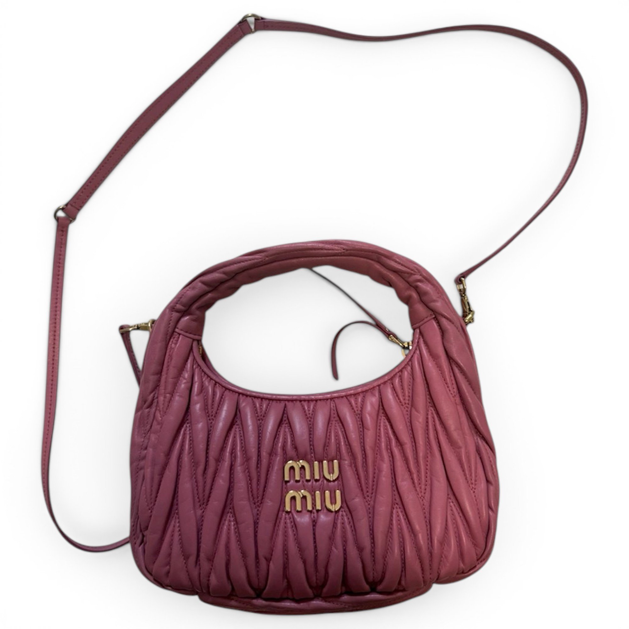Miu Wander leather handbag