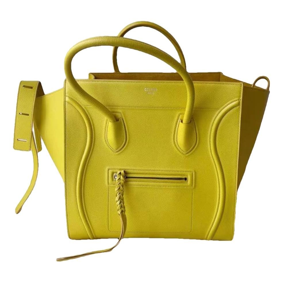 Luggage leather tote