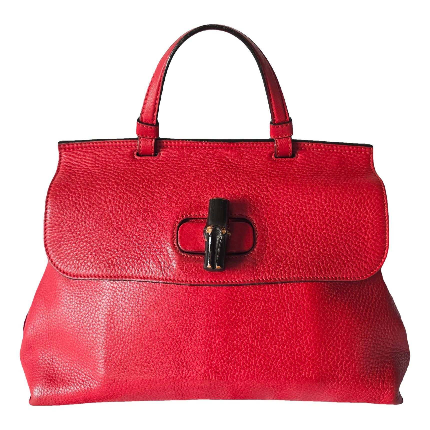 Bamboo Daily Top Handle leather bag