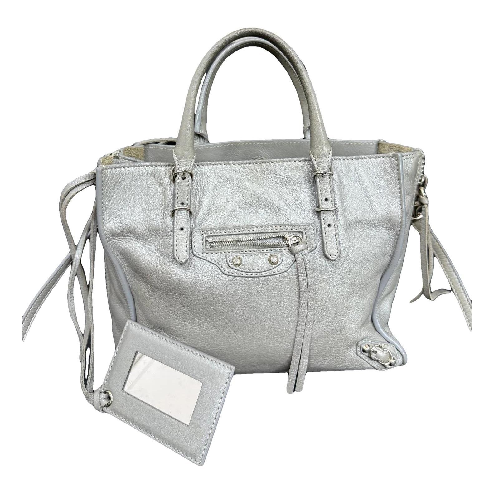 Leather tote