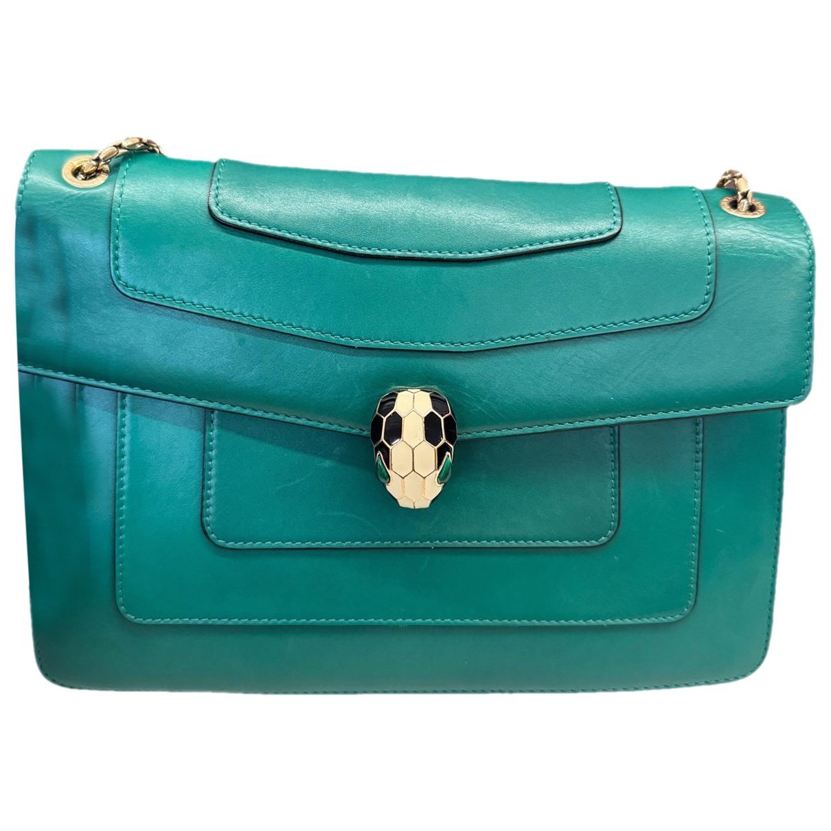 Bvlgari Serpenti leather handbag