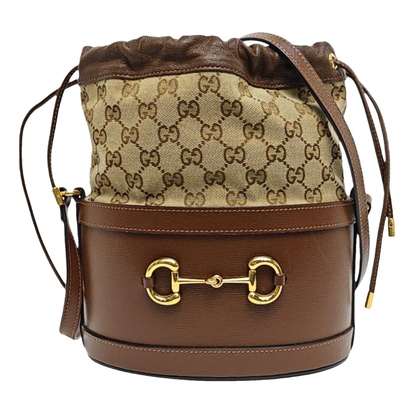 Horsebit 1955 Bucket leather crossbody bag