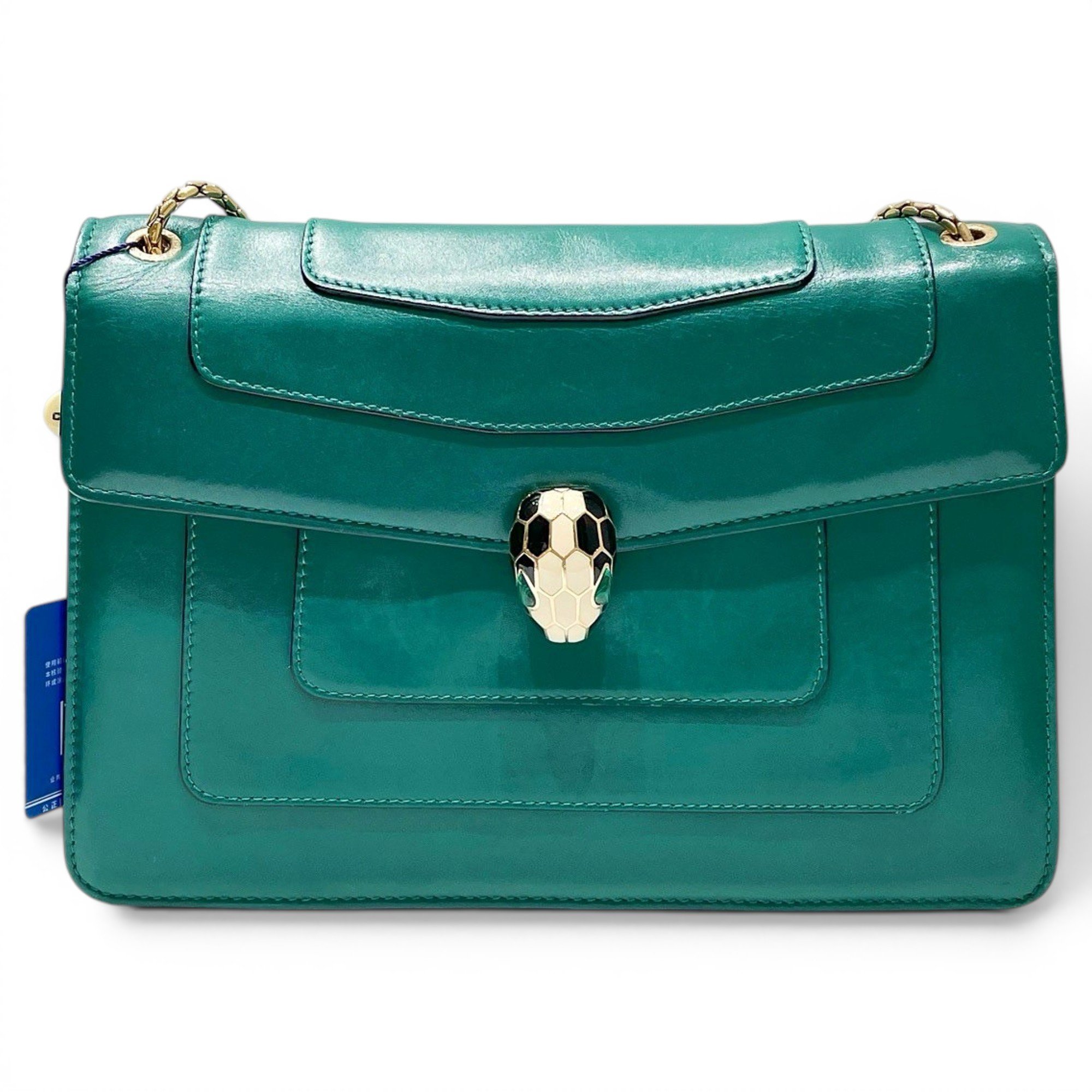 Serpenti leather handbag