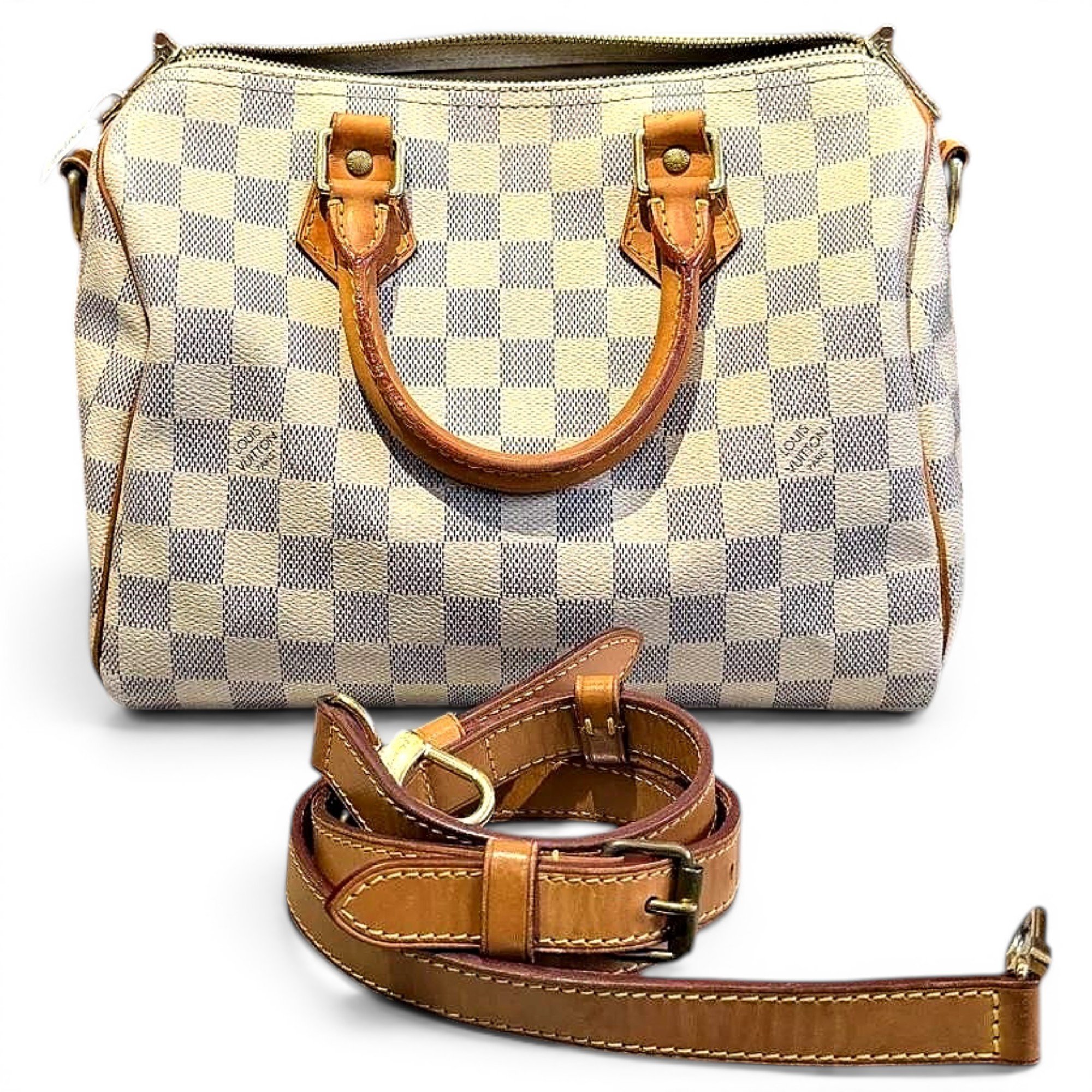 Leather bowling bag
