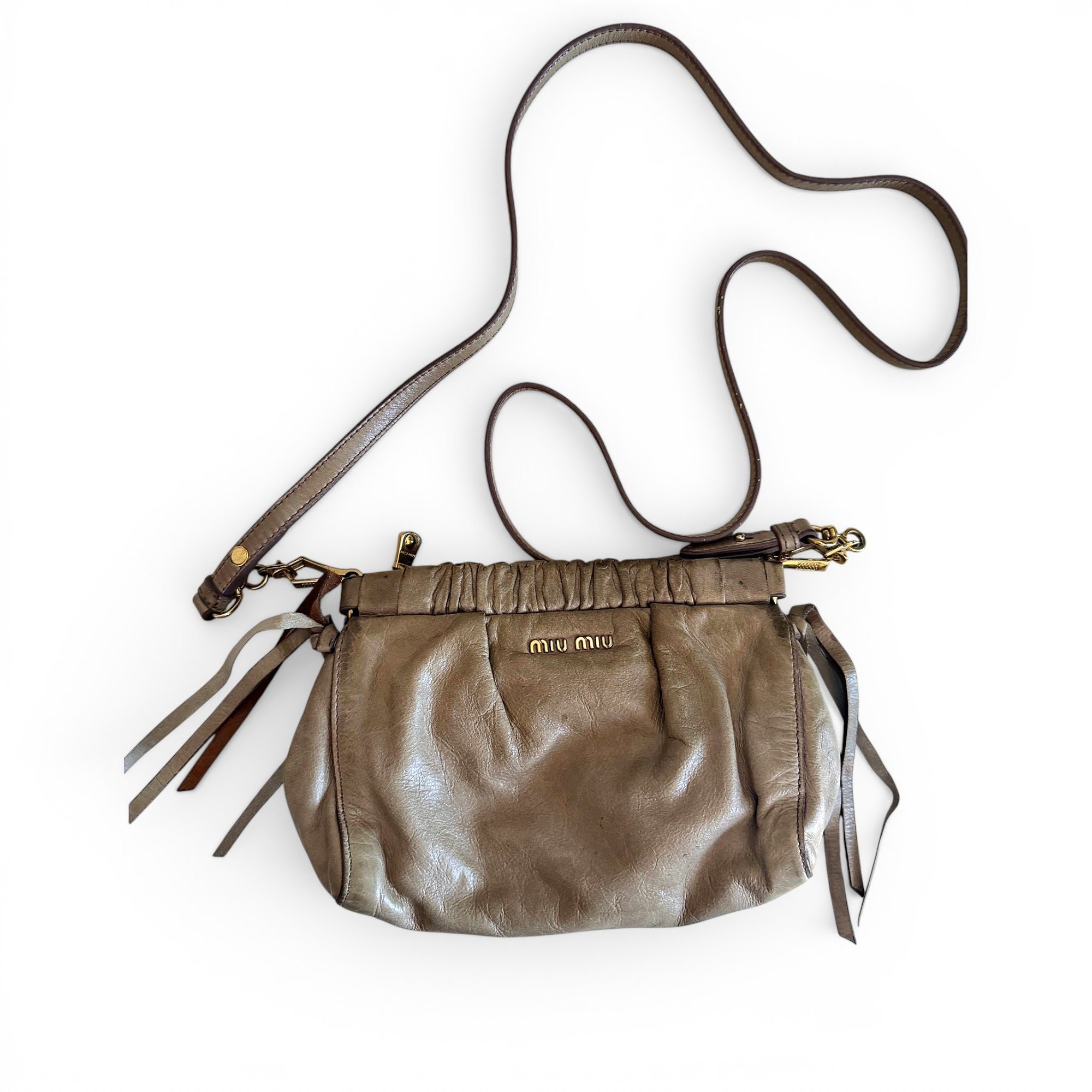 Leather crossbody bag