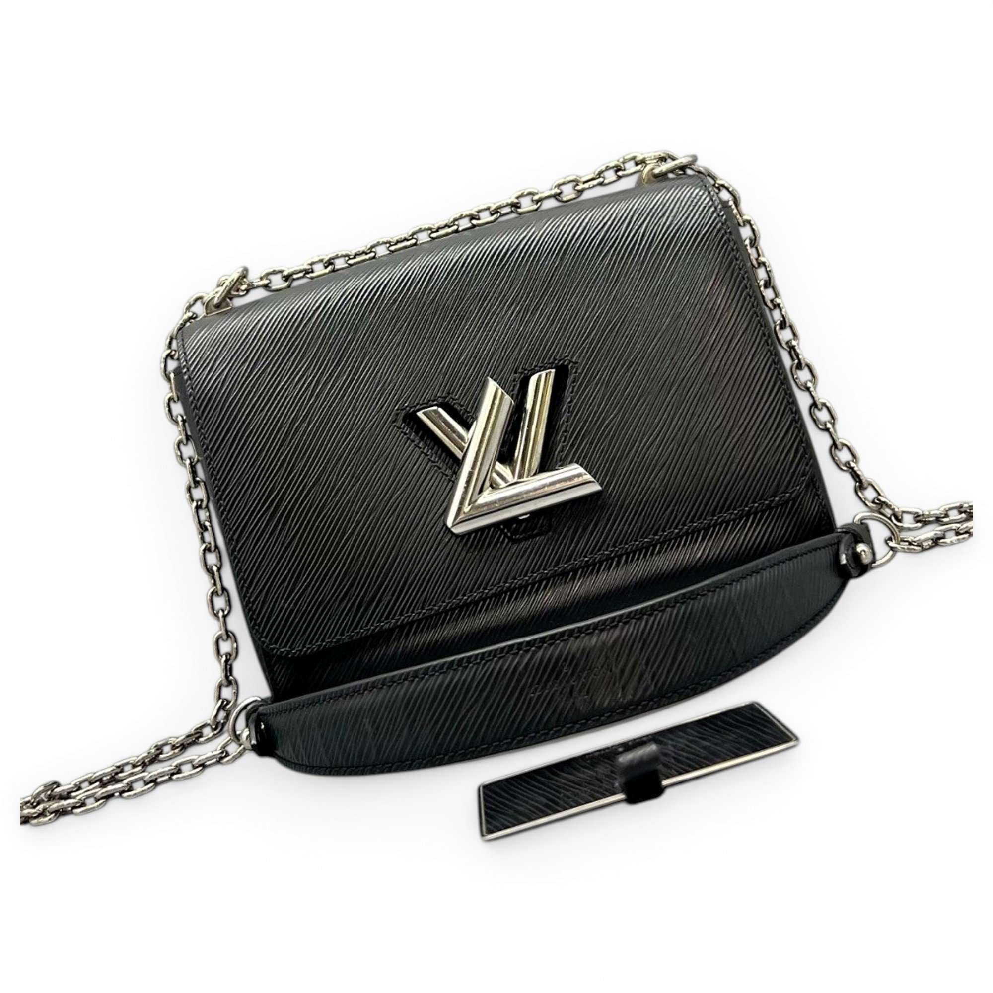 Twist leather handbag
