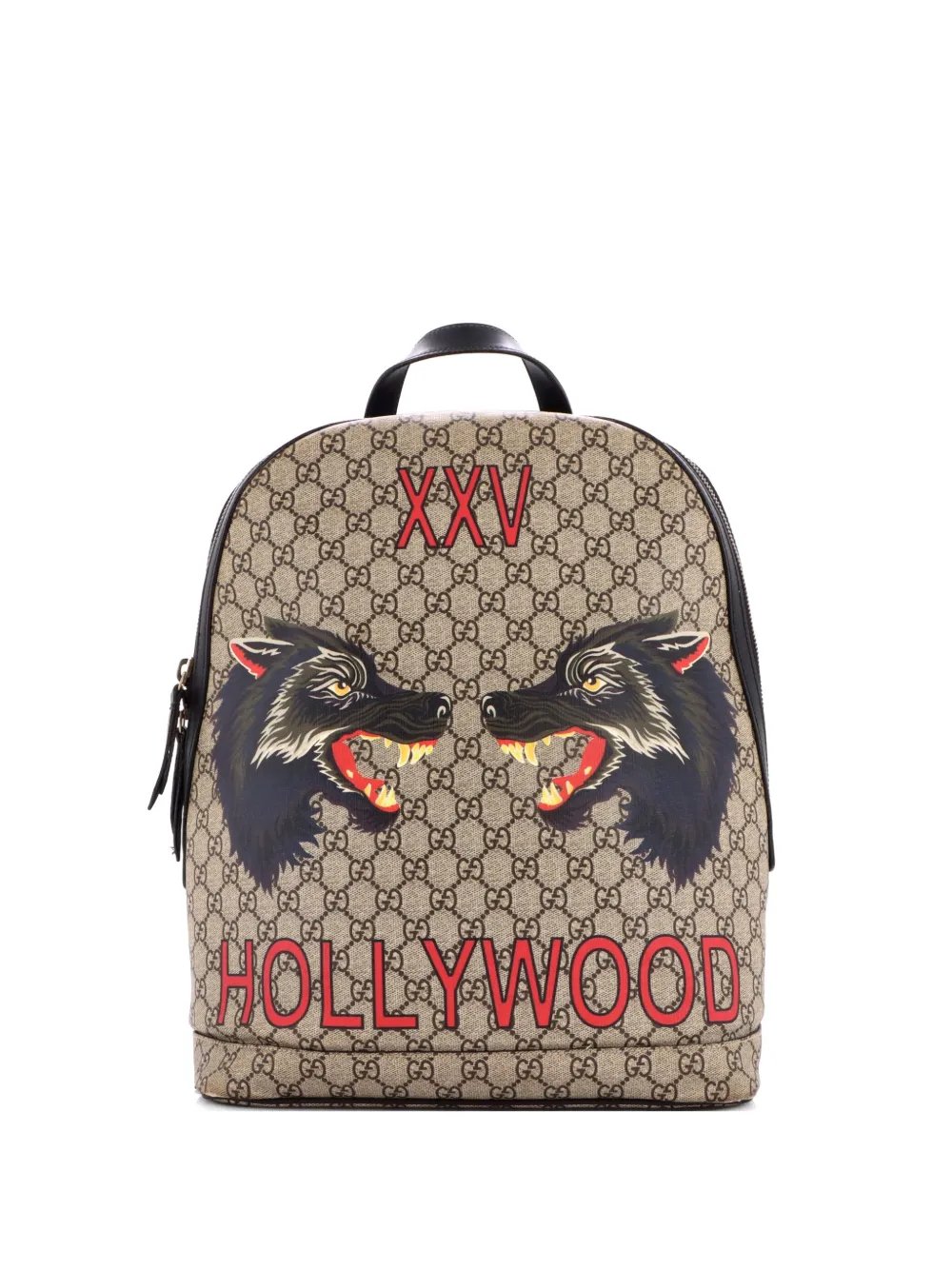 Zip Around Printed GG Coated Canvas Medium backpack