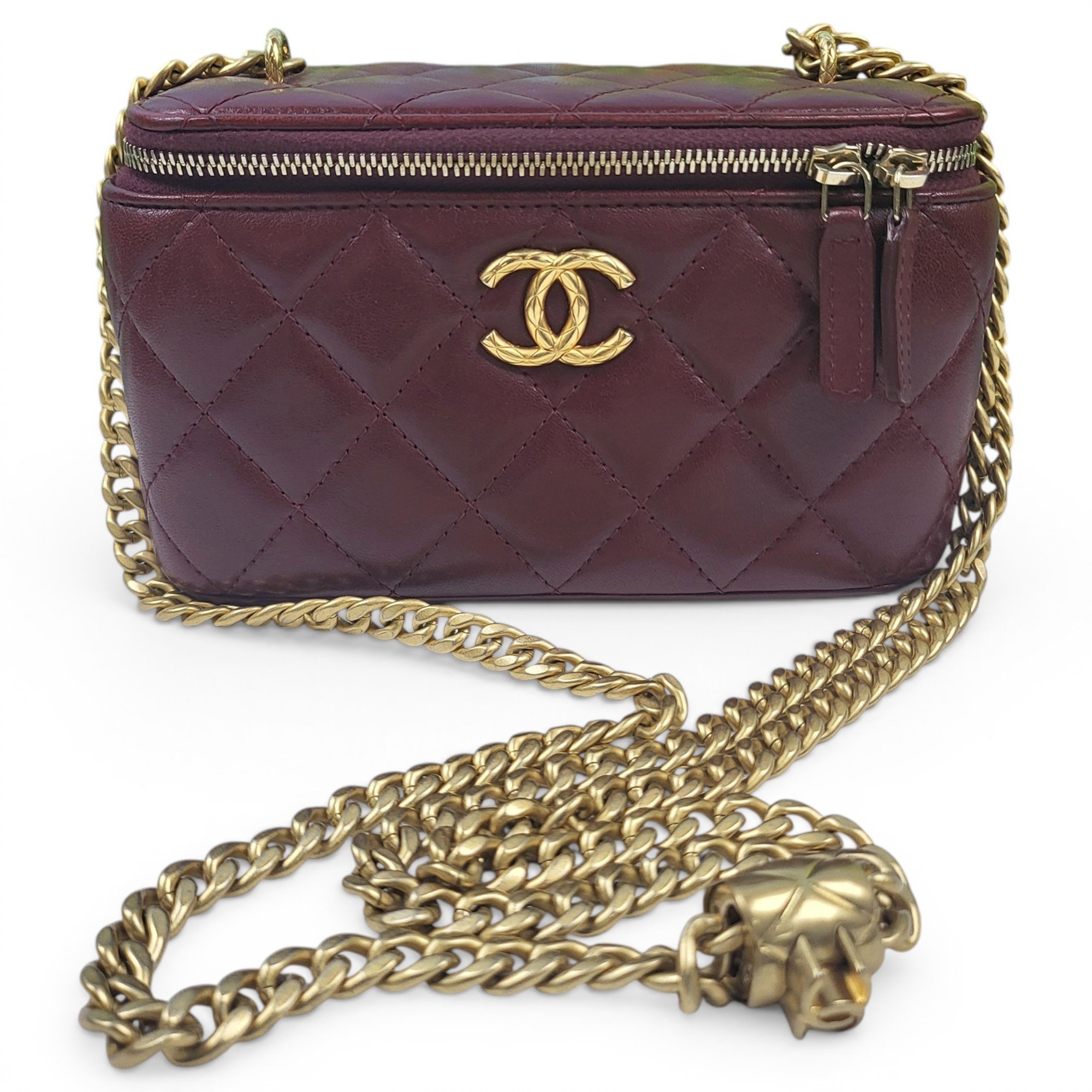 Trendy CC Vanity leather handbag