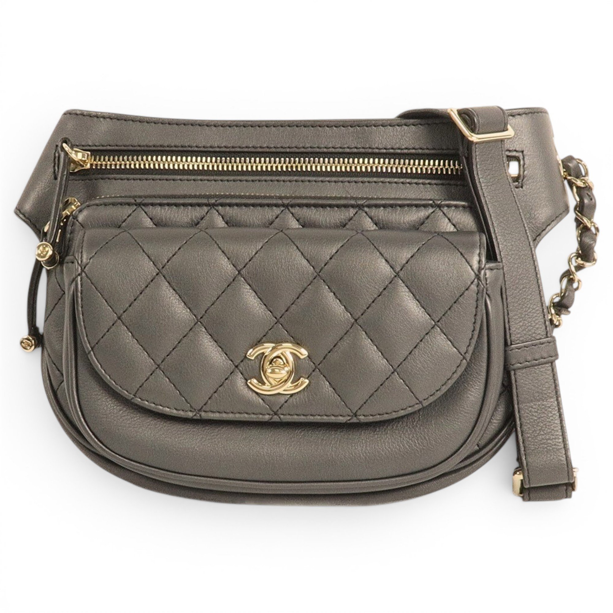Wallet On Chain Gabrielle leather crossbody bag