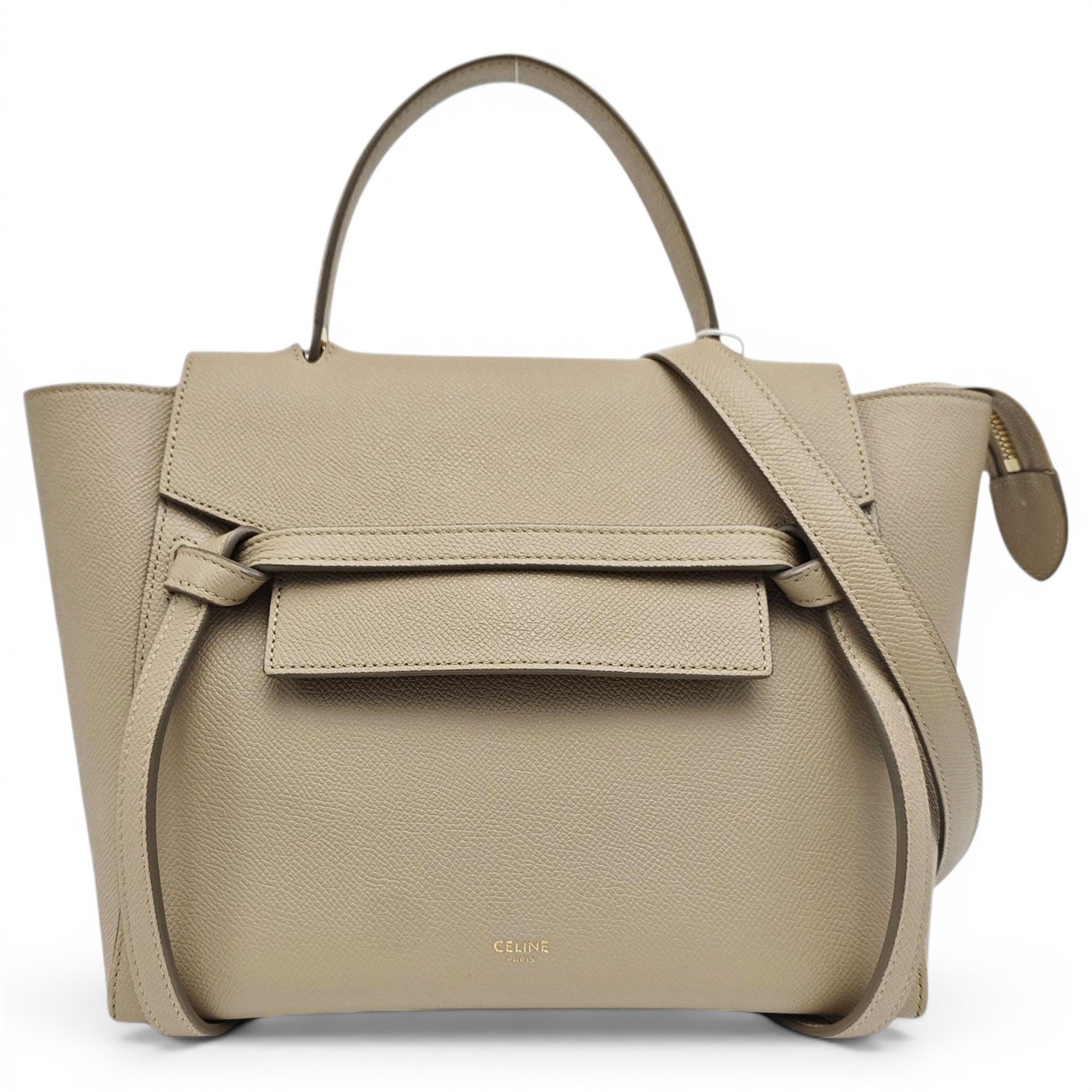 Belt leather handbag