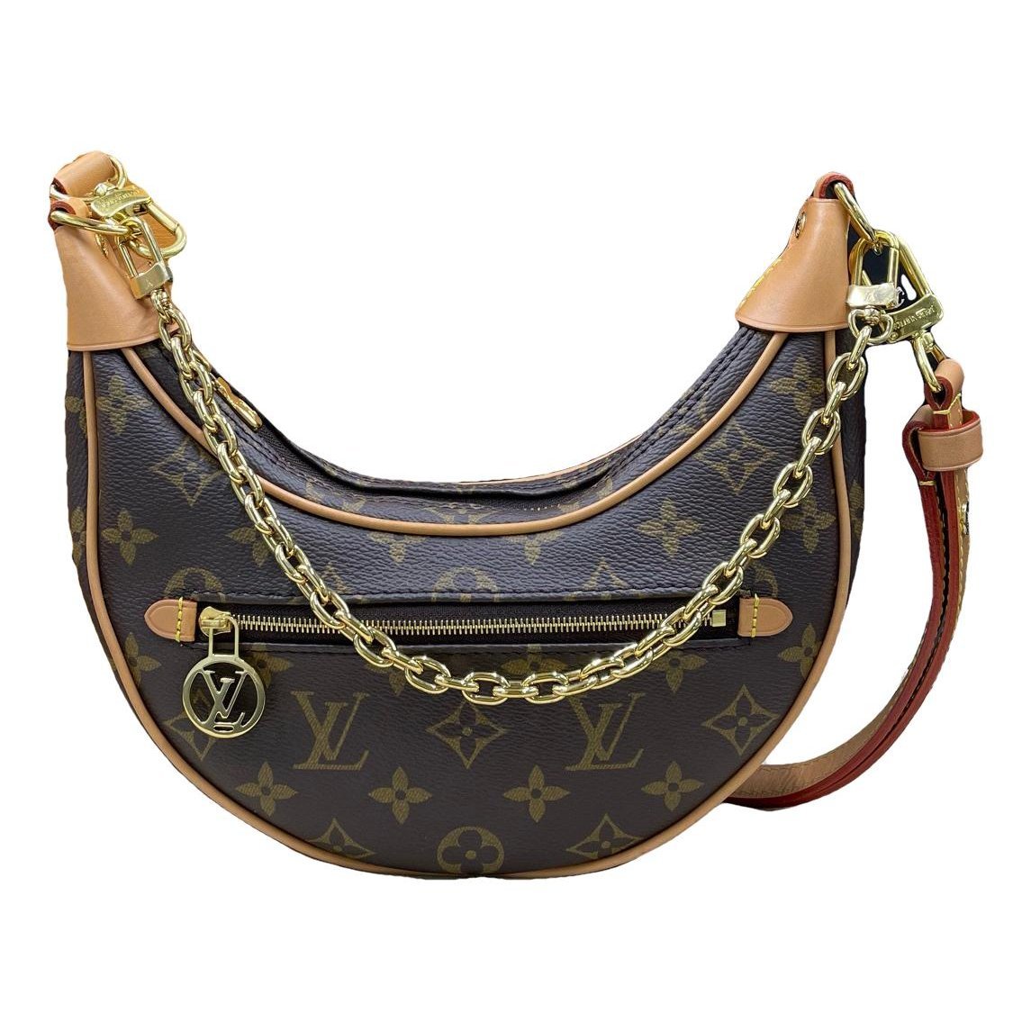 Loop leather handbag