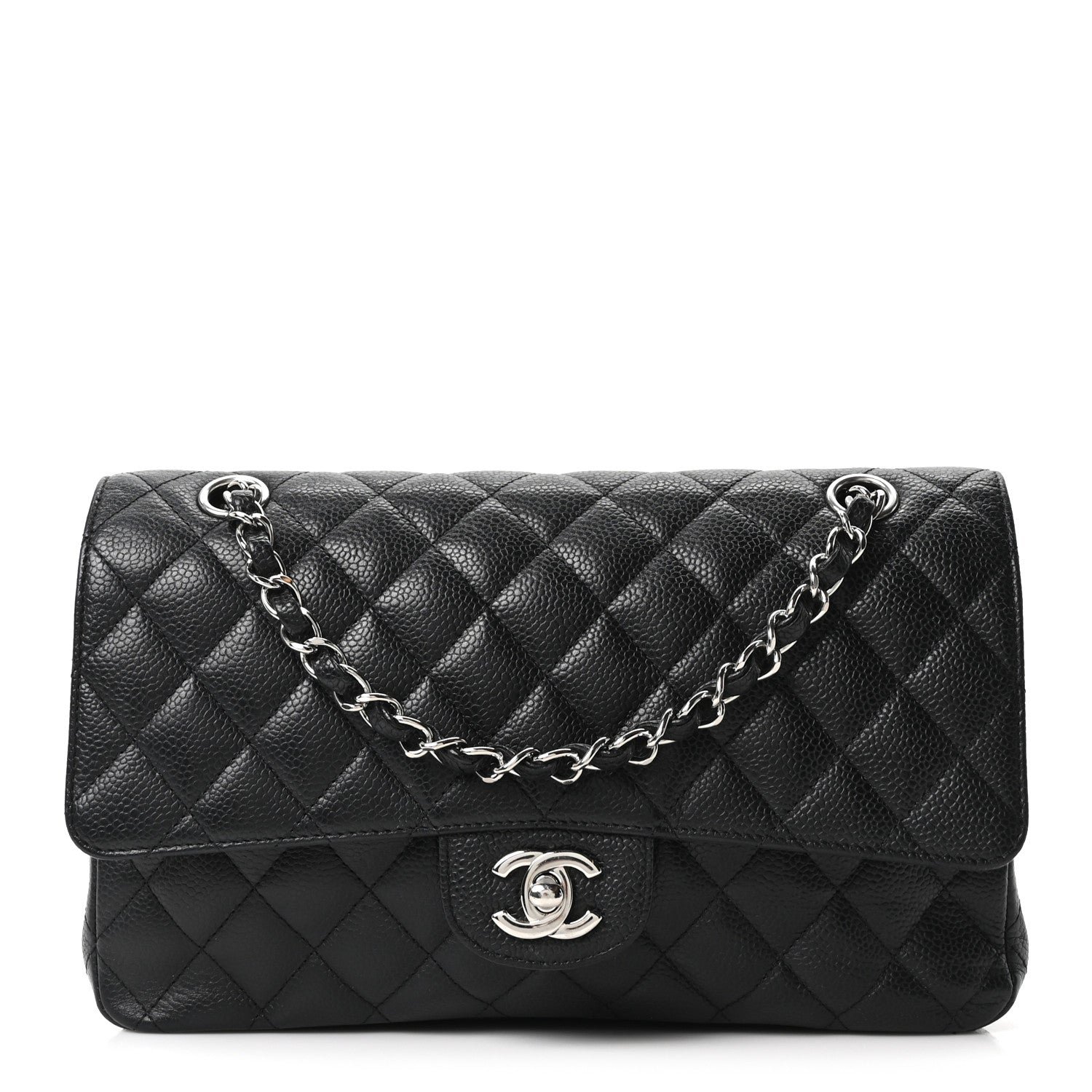 Chanel Caviar Quilted Medium Double Flap Black