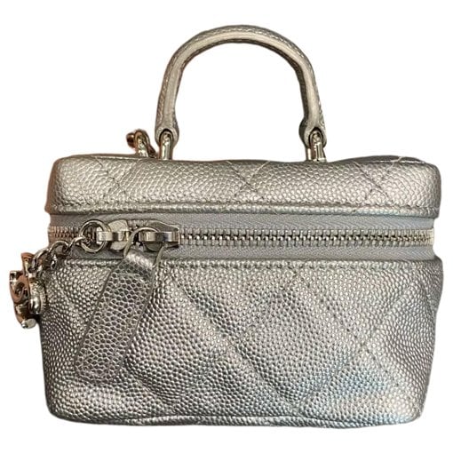 Vanity leather handbag
