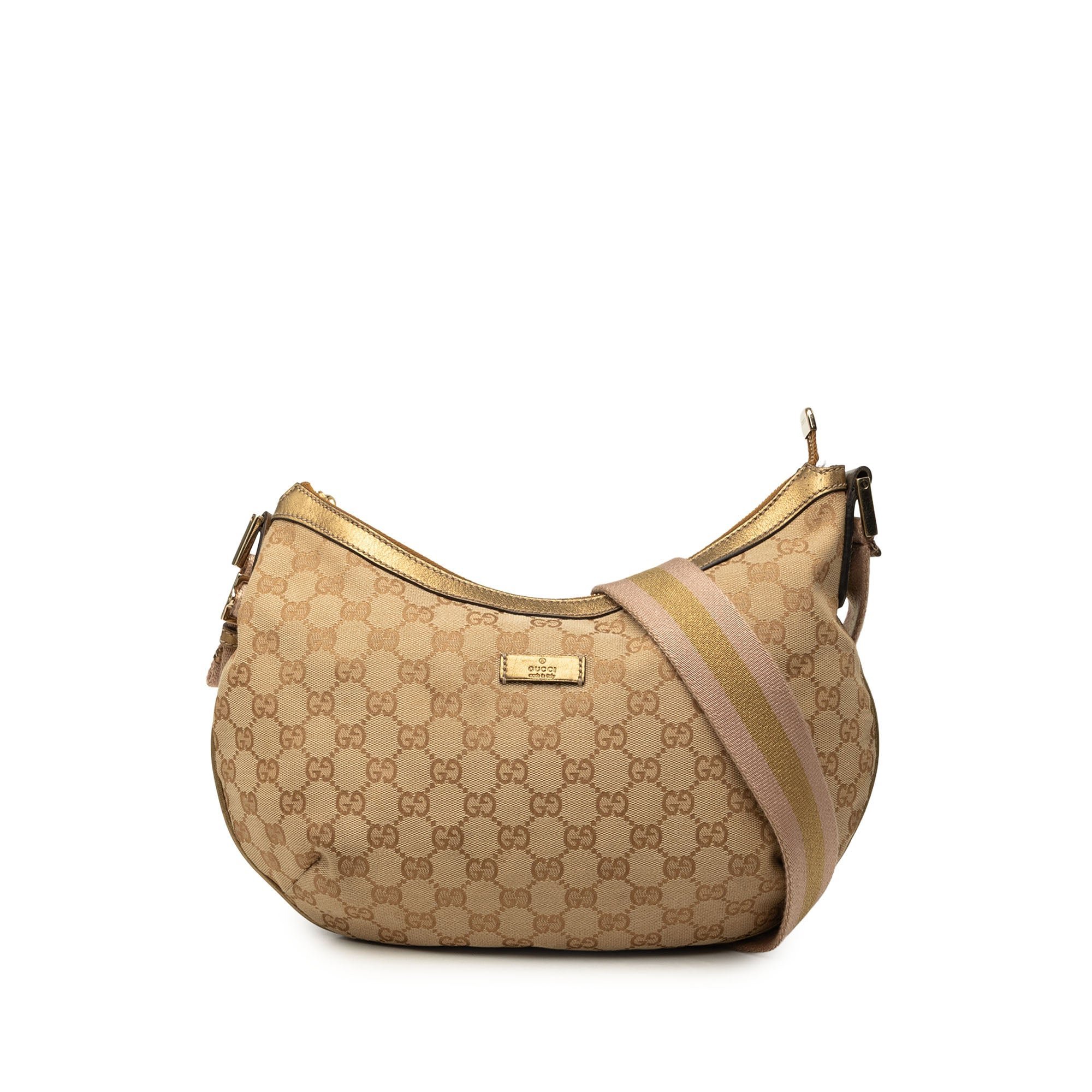 Gucci B leather crossbody bag