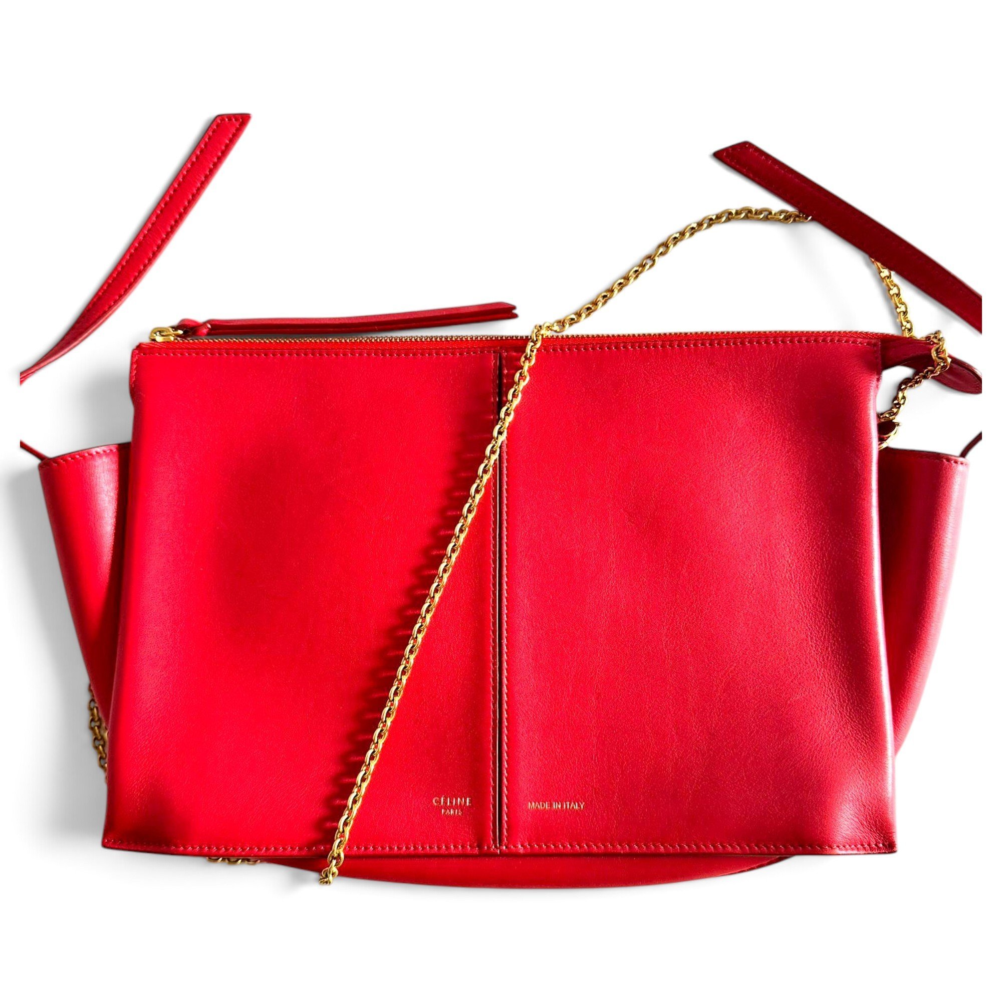 Tri-Fold leather tote
