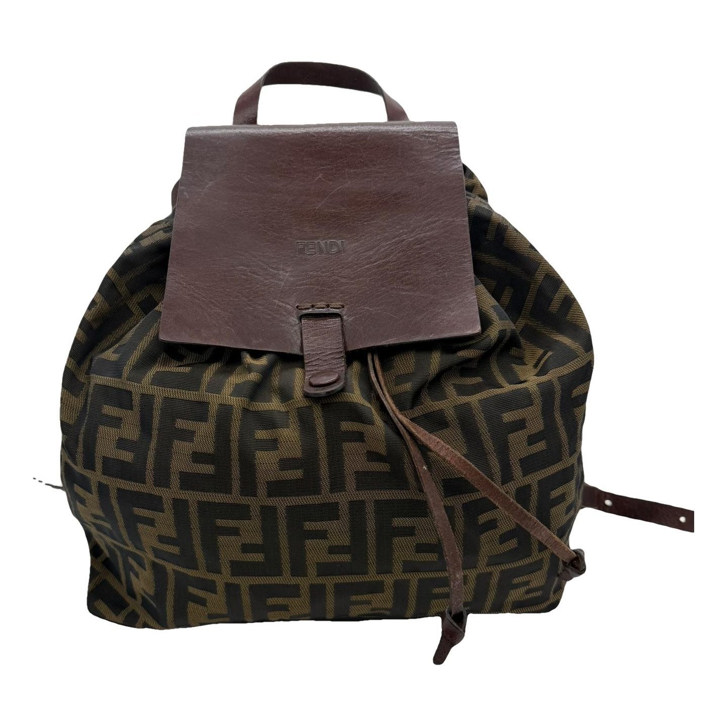 Leather backpack