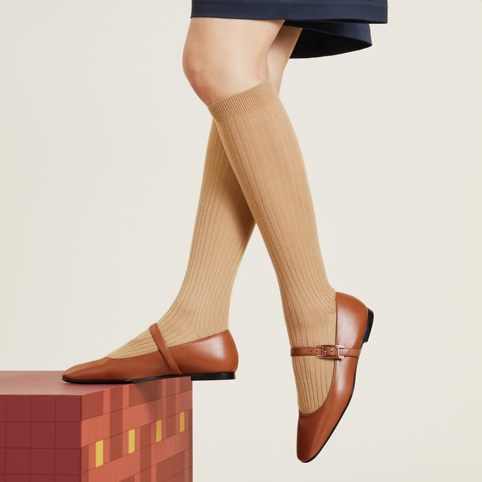 Marron Alezan Jane Ballet Flat