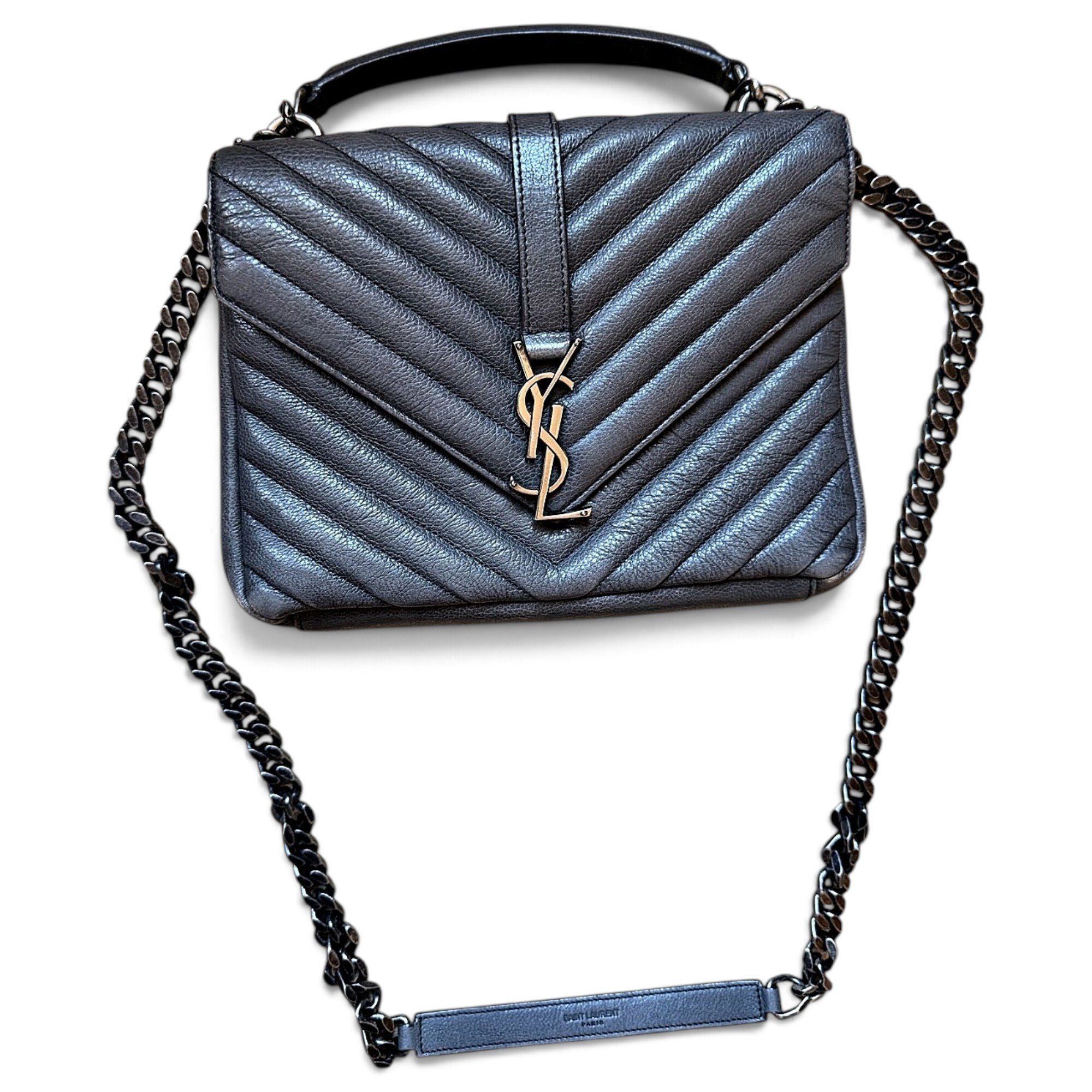 Collége monogramme leather handbag