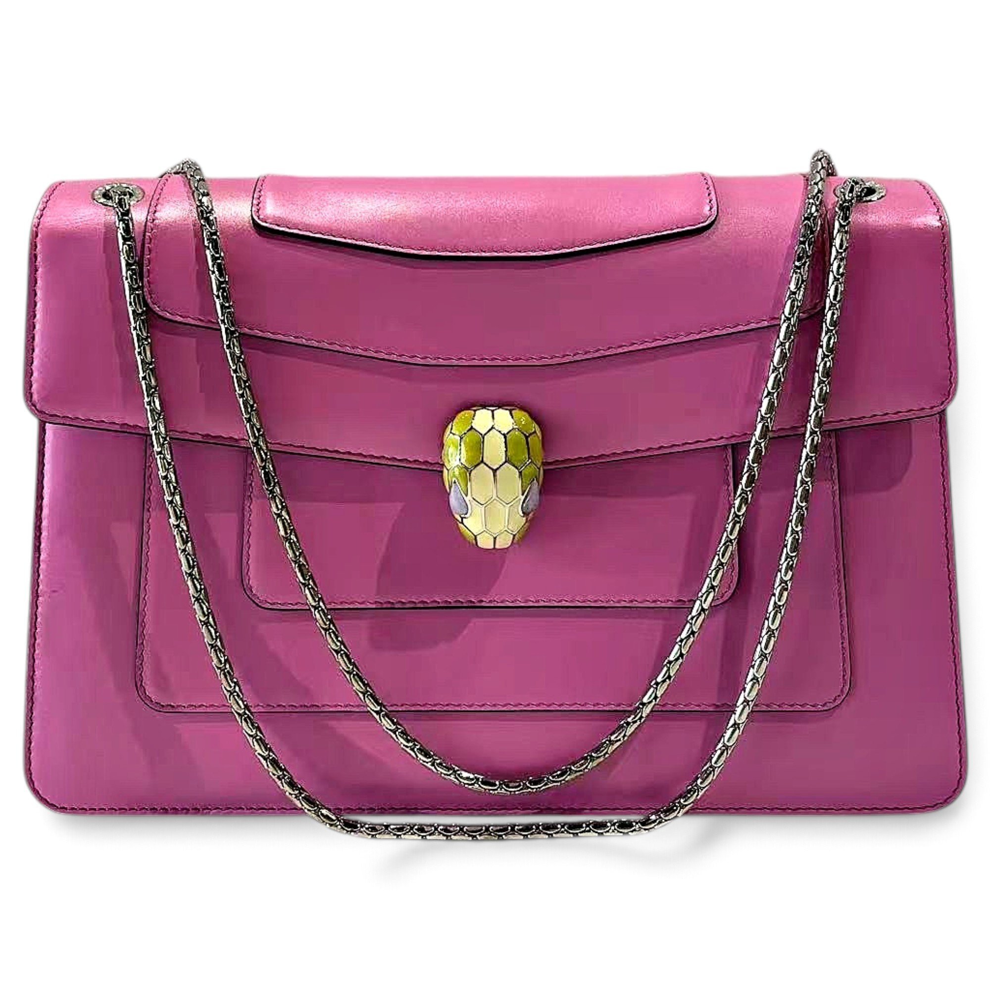 Serpenti leather handbag