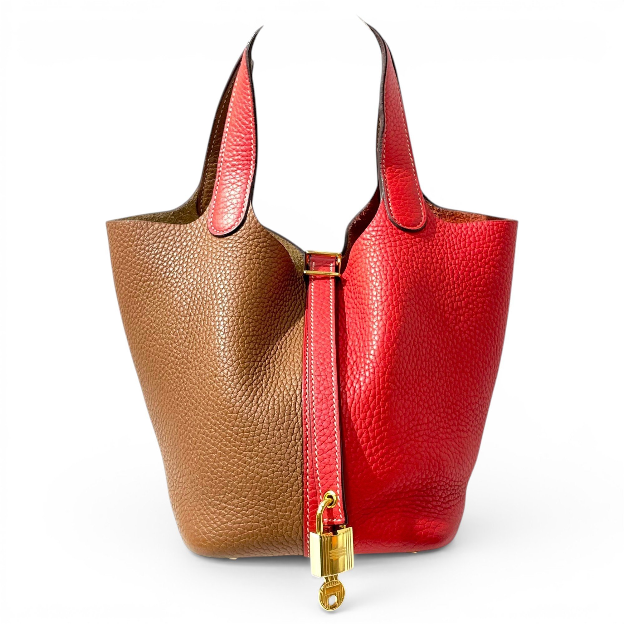 Picotin leather handbag