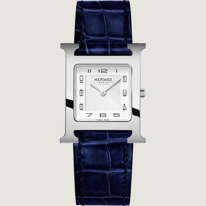 Bleu Saphir Heure H Medium Model 30 MM Single Tour Watch Strap