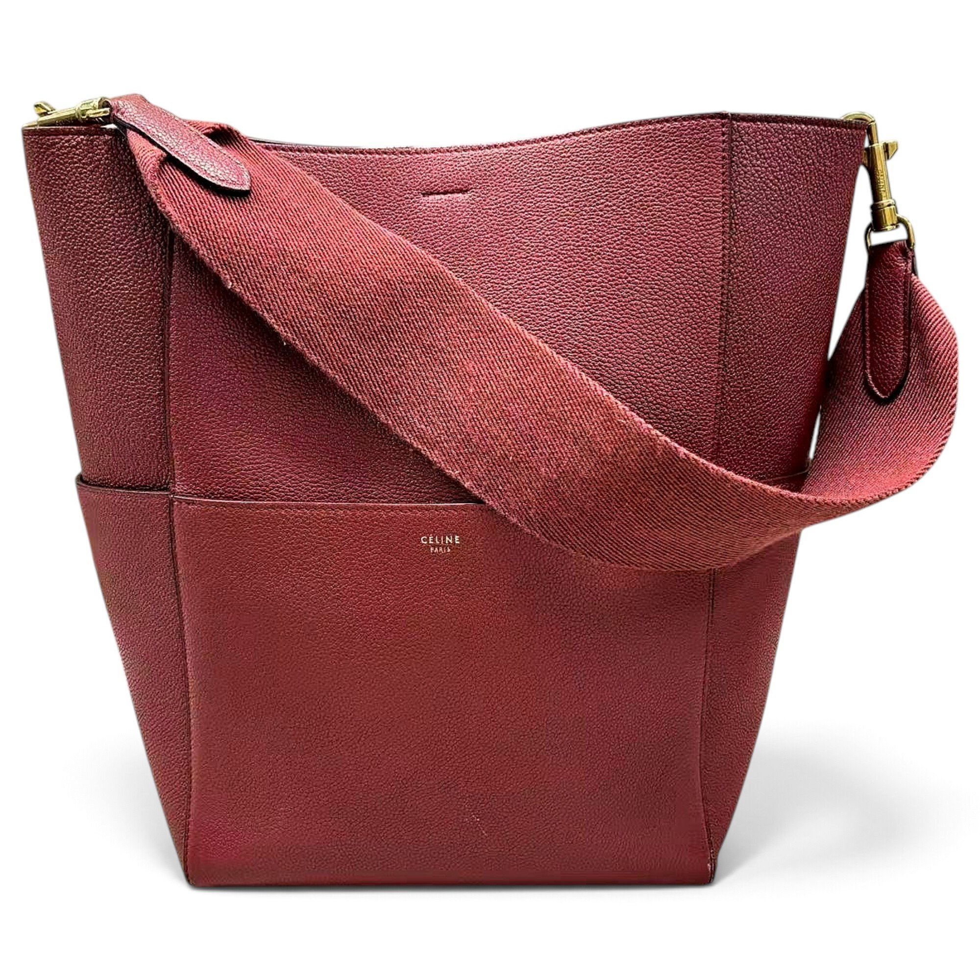 Seau Sangle leather tote