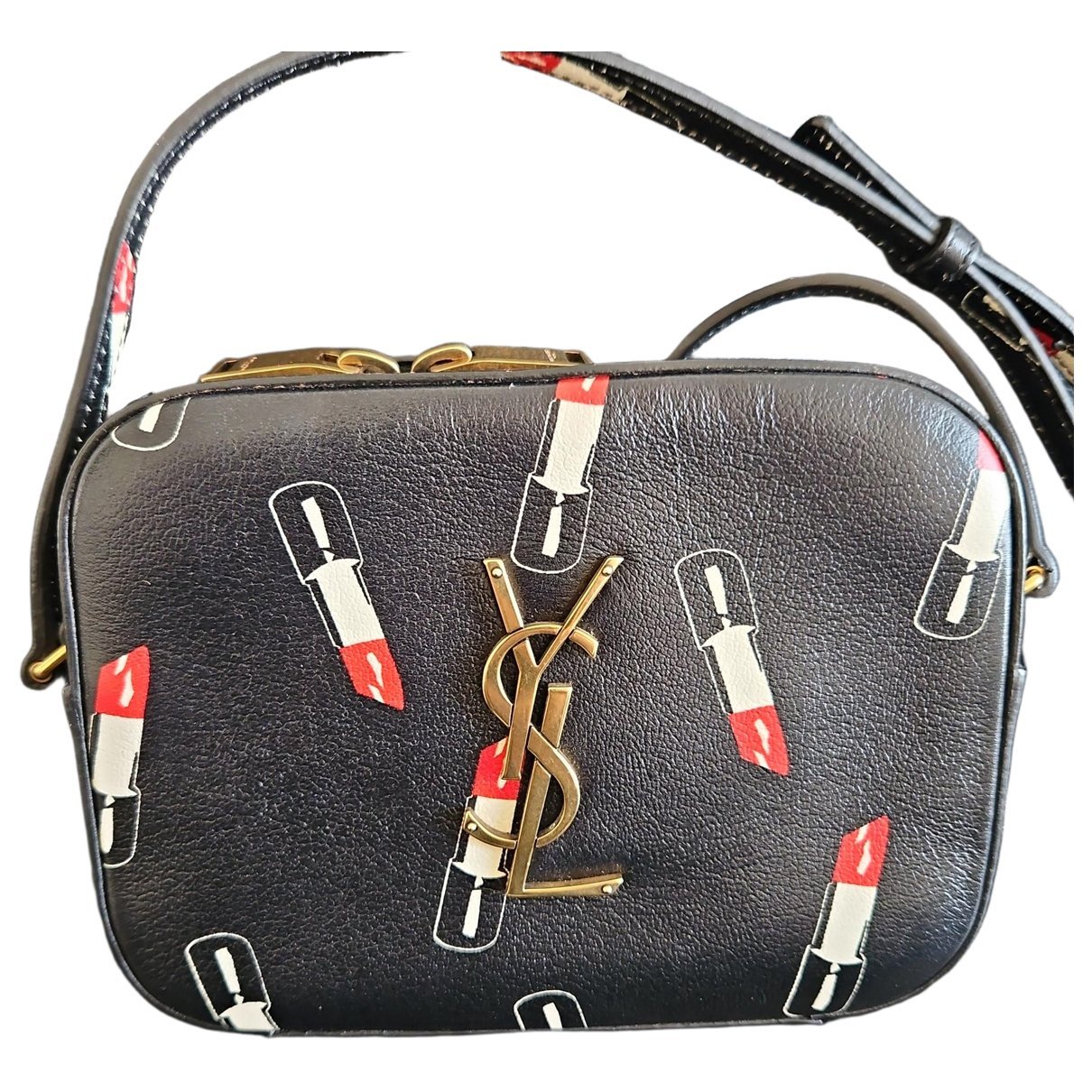 Blogger leather crossbody bag