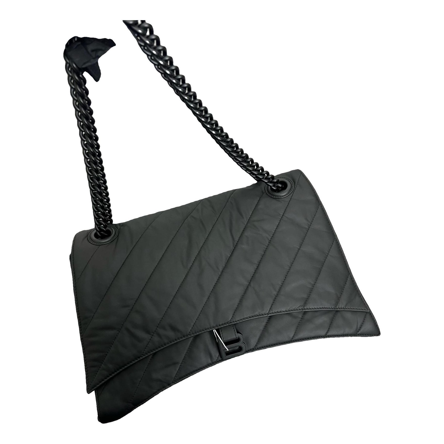 Crush leather handbag