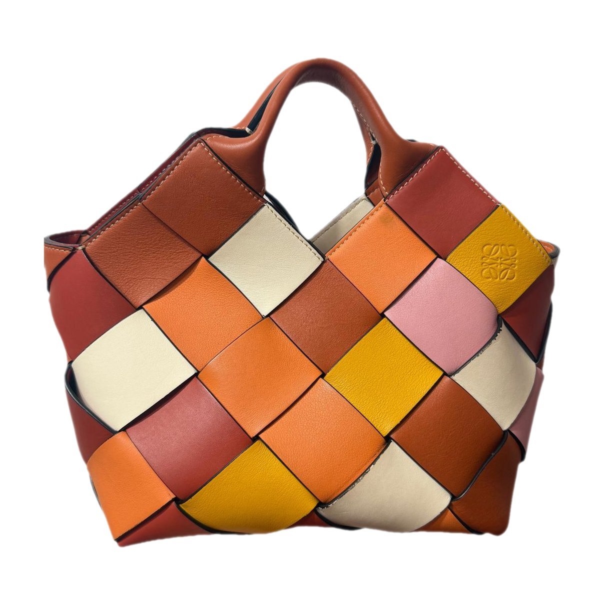 Puzzle Fold leather tote