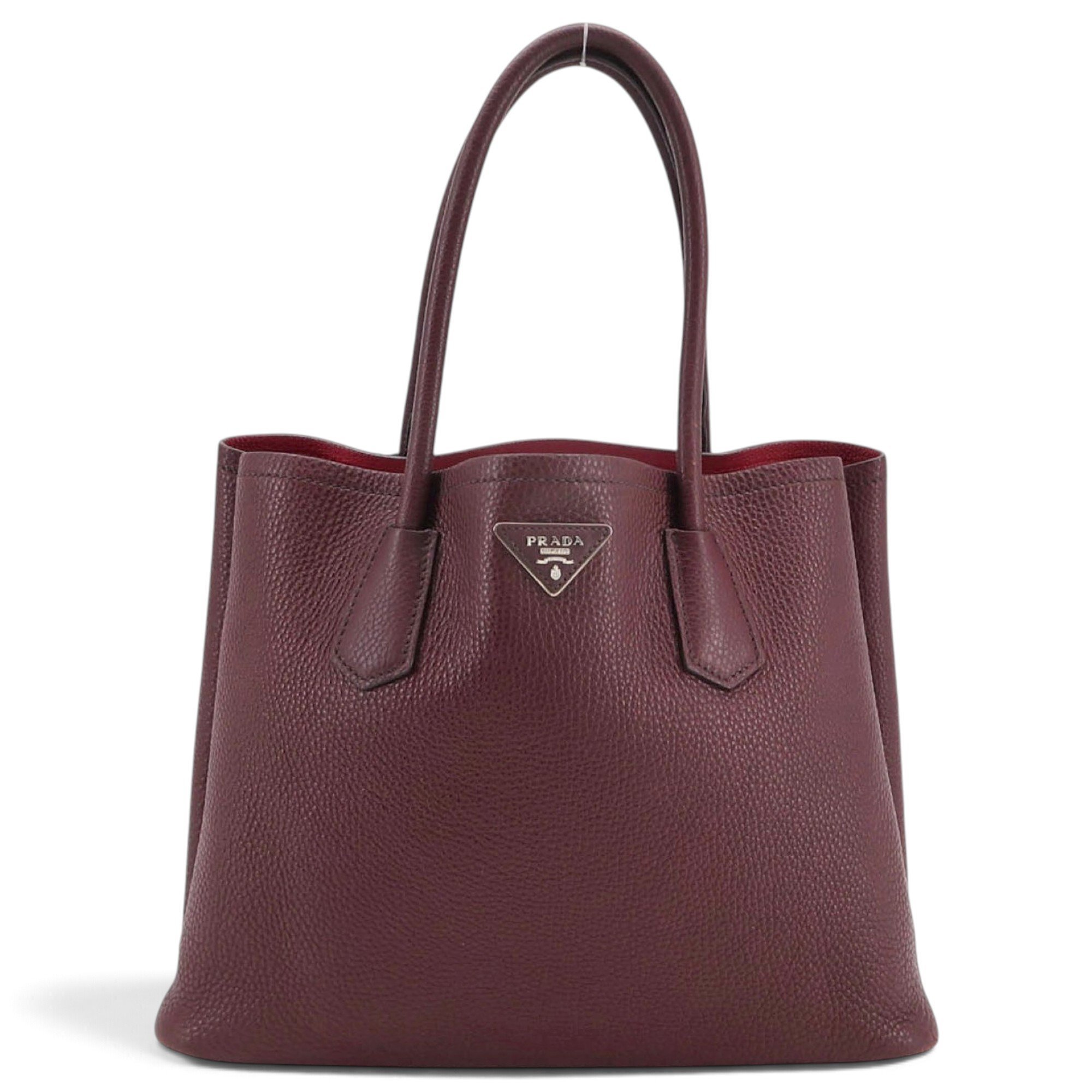 Double leather tote