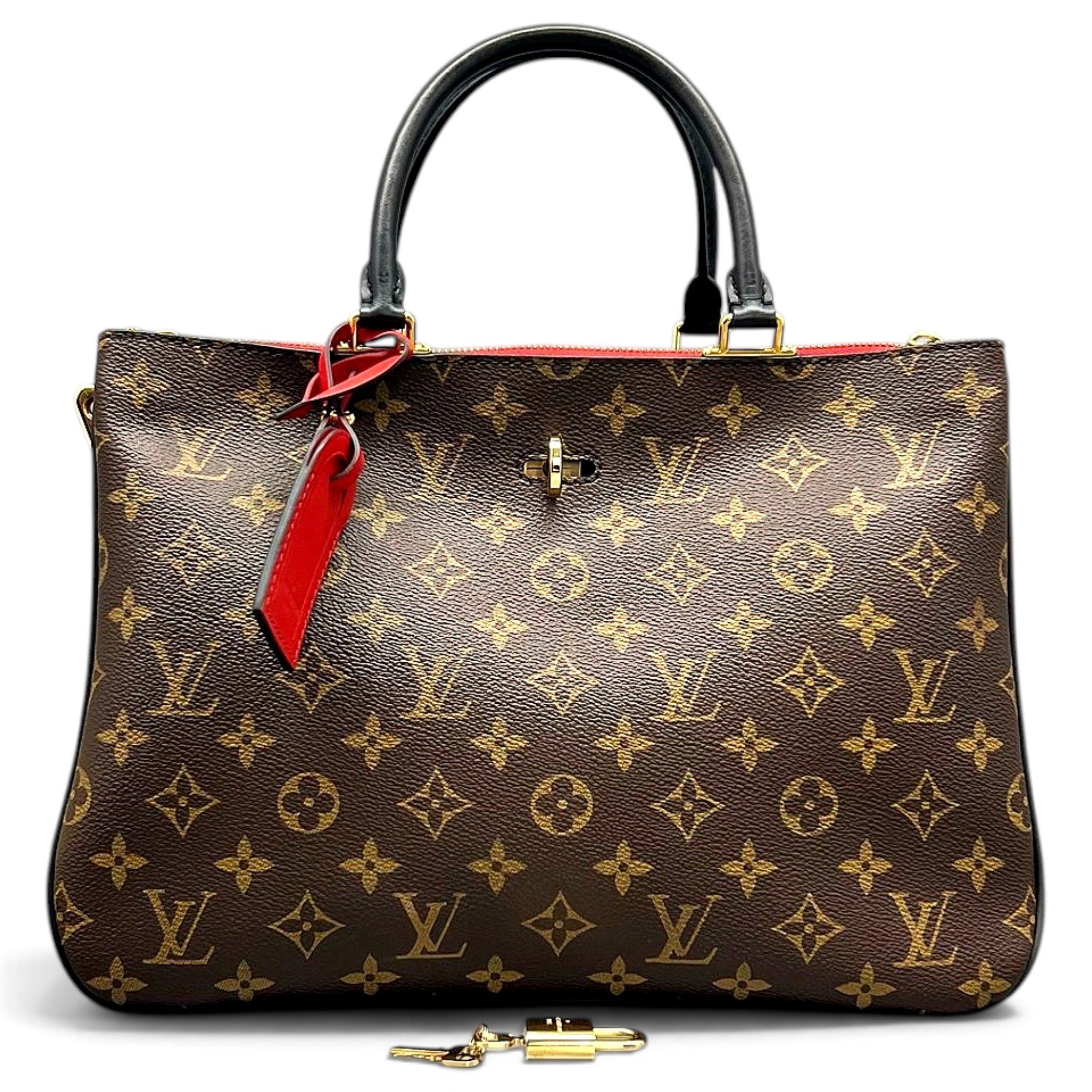 Millefeuille leather handbag
