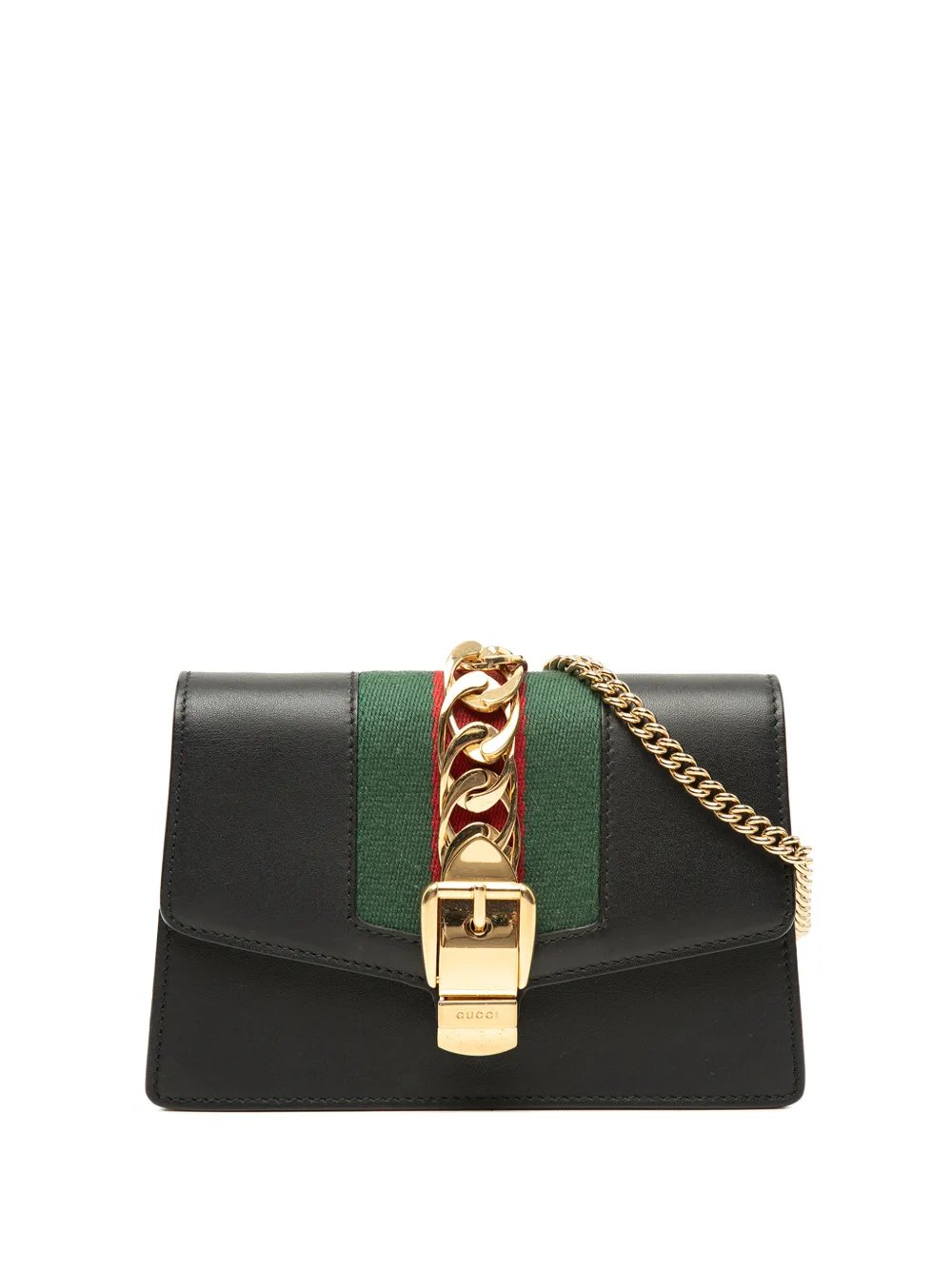 2016-2026 Super Mini Calfskin Web Sylvie Chain crossbody bag