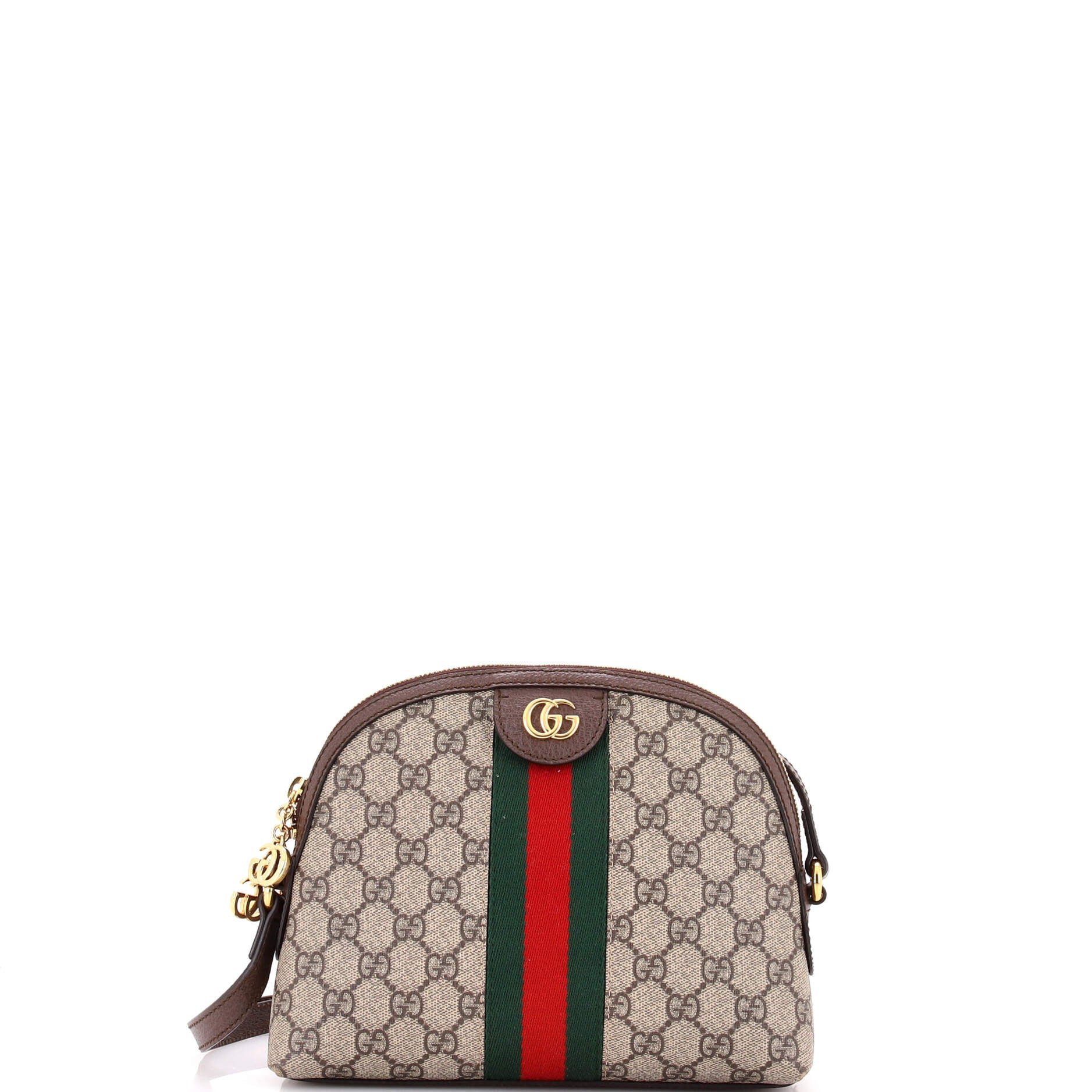 Ophidia Dome Shoulder Bag GG Coated Canvas Small